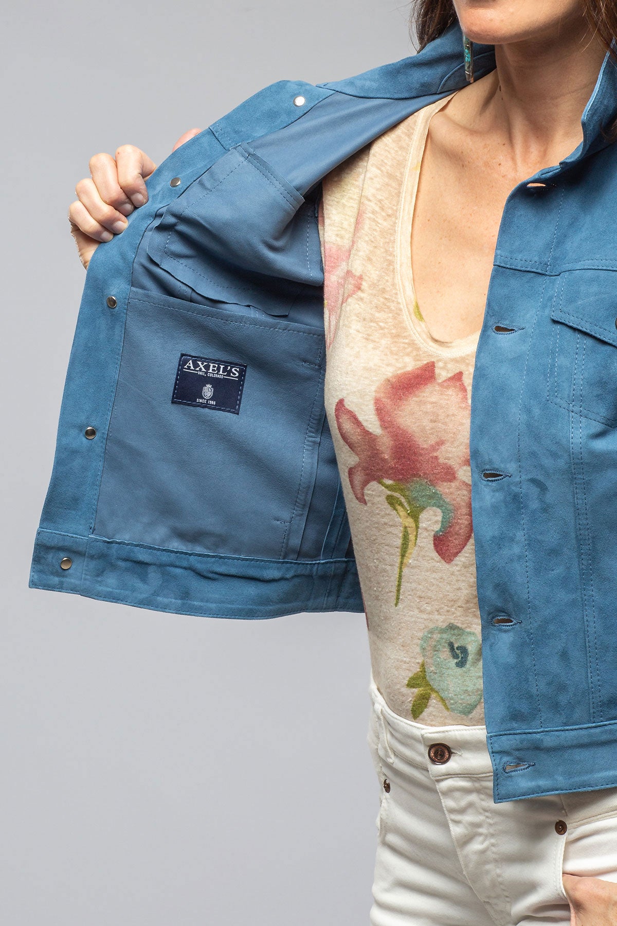 Axels Leonna Suede Velour Jacket Ladies - Outerwear - Leather