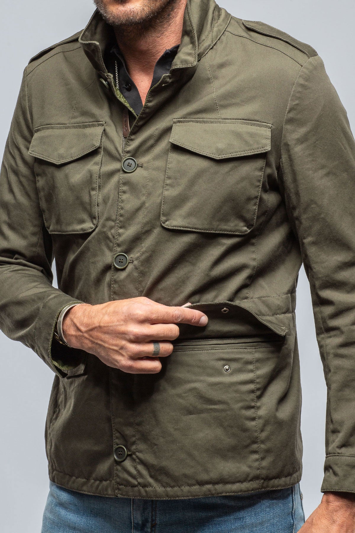 Sullivan Reversible Jacket In Army | Warehouse - Mens - Outerwear - Cloth | Gimo's