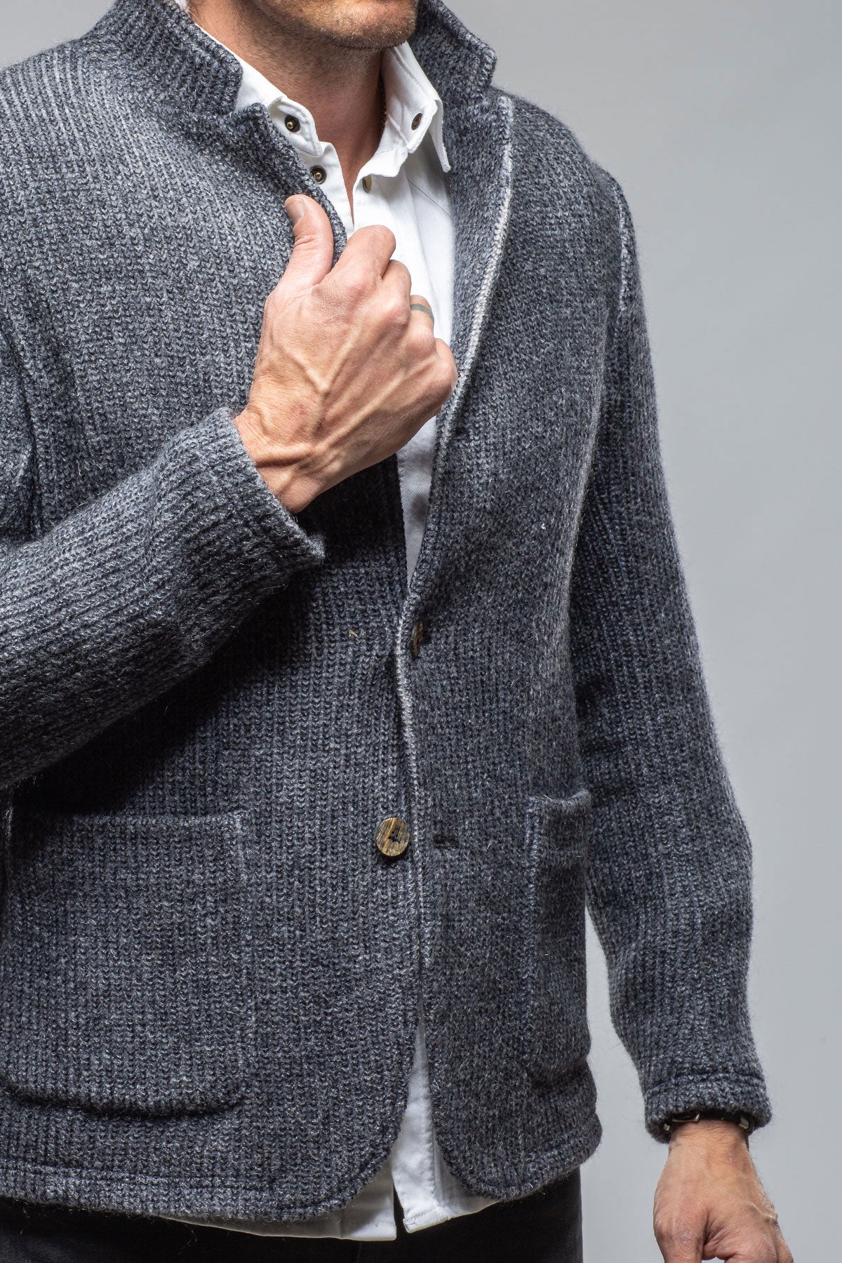 Cardigan Shirt Jacket In Navy | Warehouse - Mens - Outerwear - Cloth | Gimo's