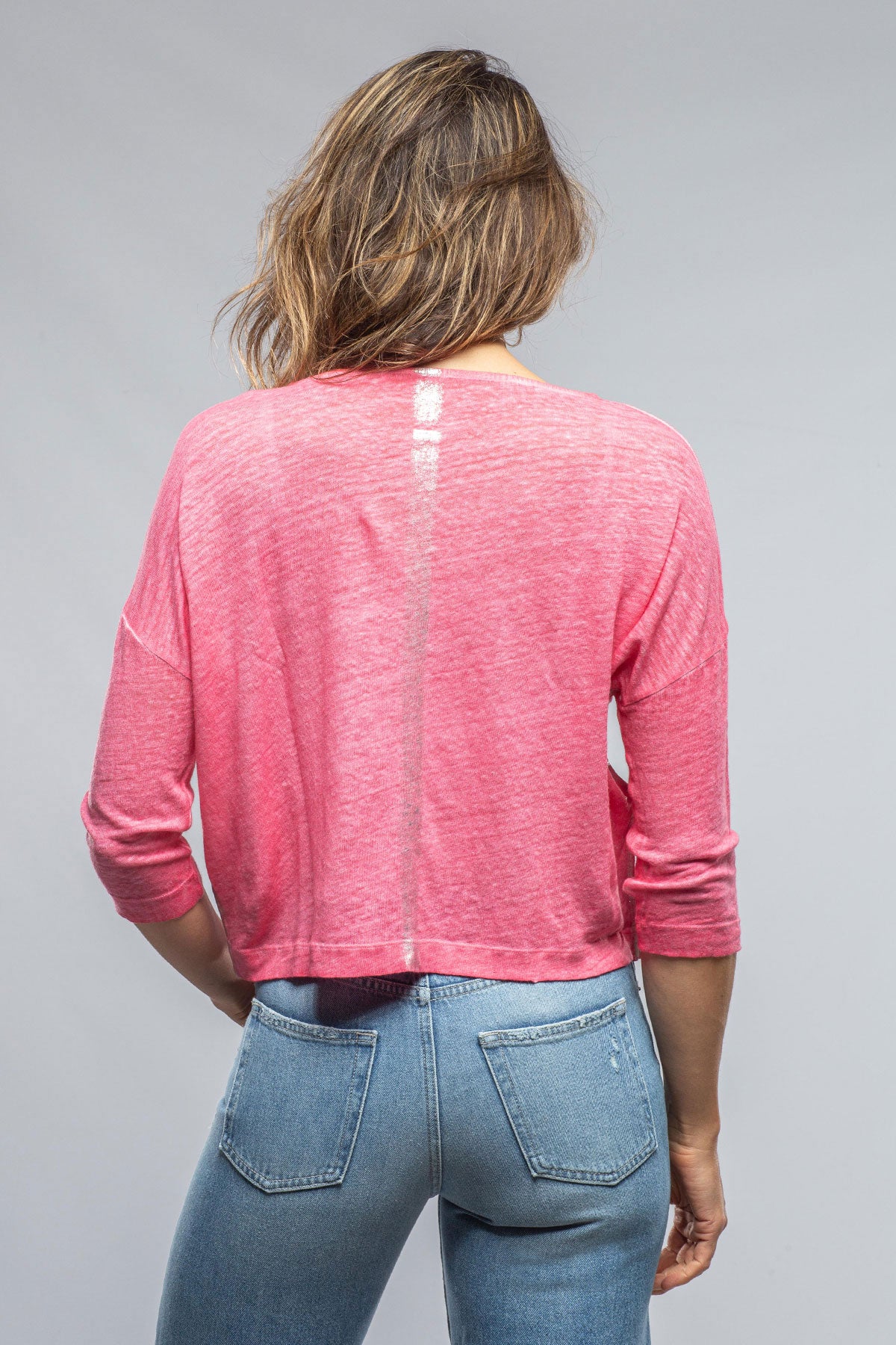 Cammi Linen L/S Boat Neck in Mars | Ladies - Tops | Henry Christ