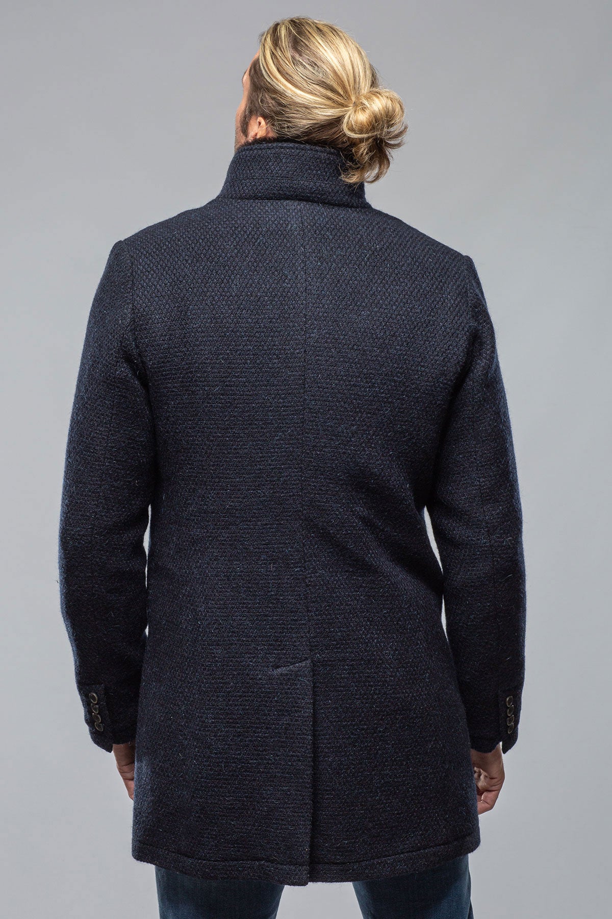 Vancouver Knit Coat In Navy | Warehouse - Mens - Outerwear - Cloth | Gimo's