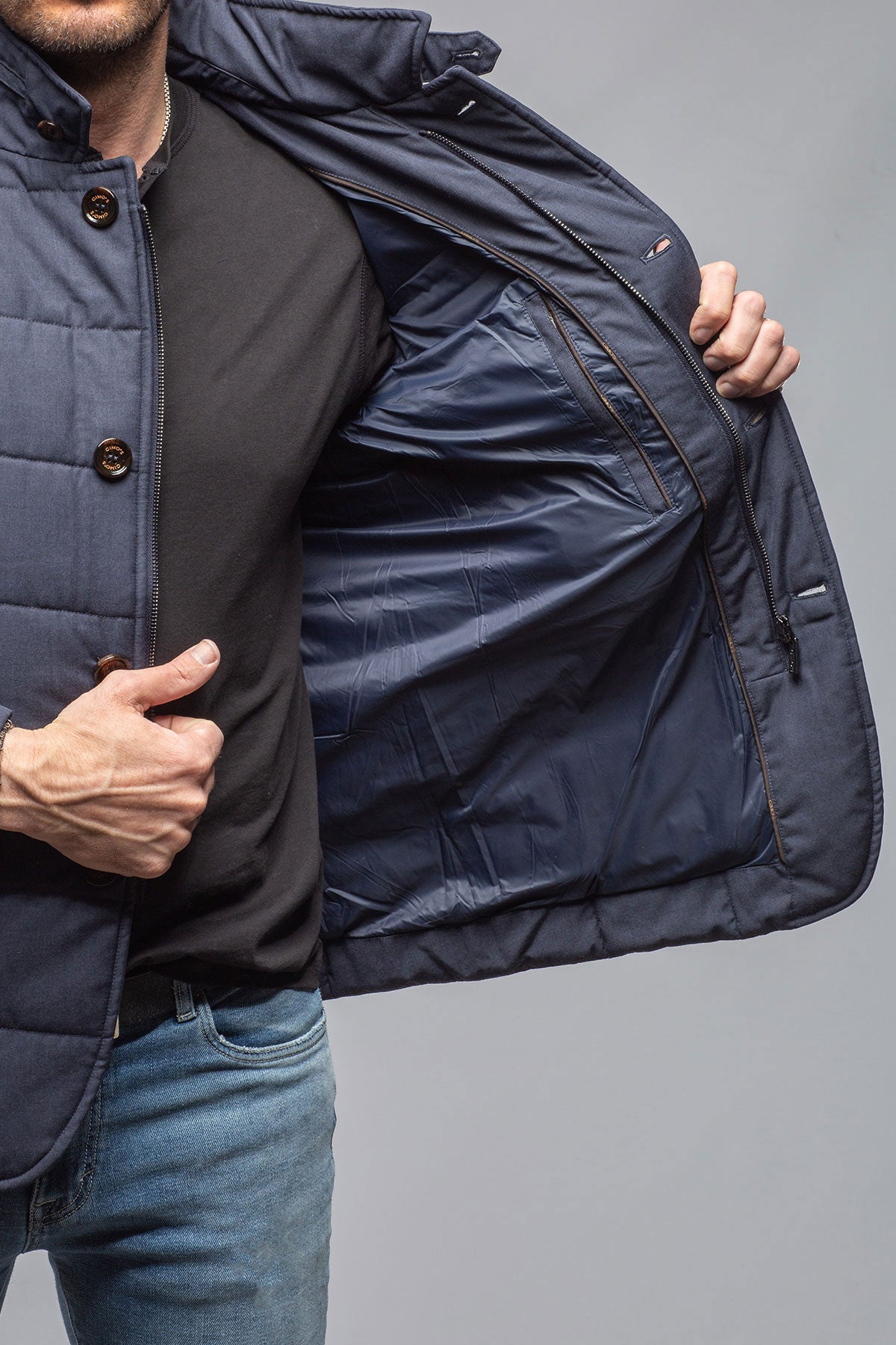 Lexington Quilted Jacket In Navy | Warehouse - Mens - Outerwear - Cloth | Gimo's