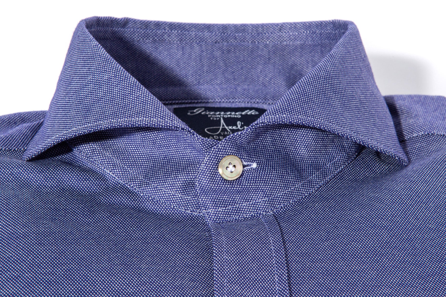 Menerbes Jersey Shirt in Indigo Blu | Mens - Shirts - Dress | Giannetto Portofino