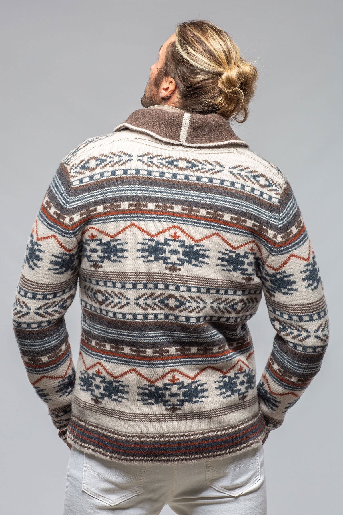 Jekyll Navajo Shawl Jacket In Natural | Mens - Sweaters | Dune
