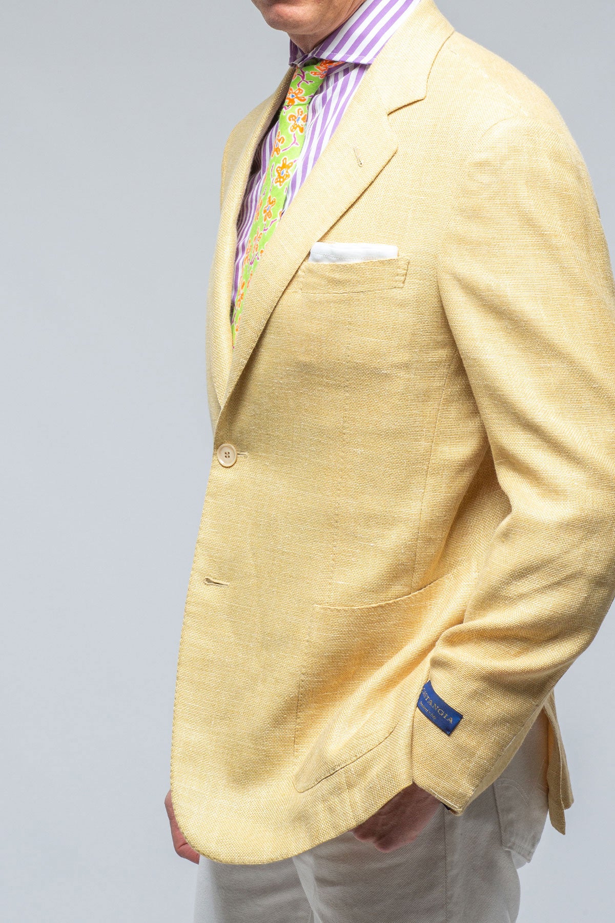 Castangia Trapani Sport Coat in Gold Mens - Tailored - Sport Coats
