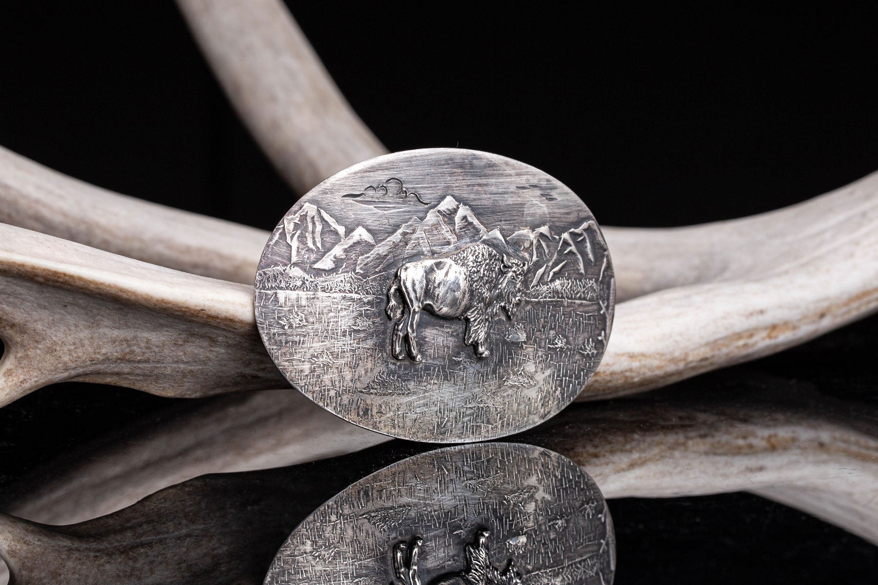 Comstock Heritage Buffalo Ranchwear Tumble Finished Belts And Buckles - Trophy