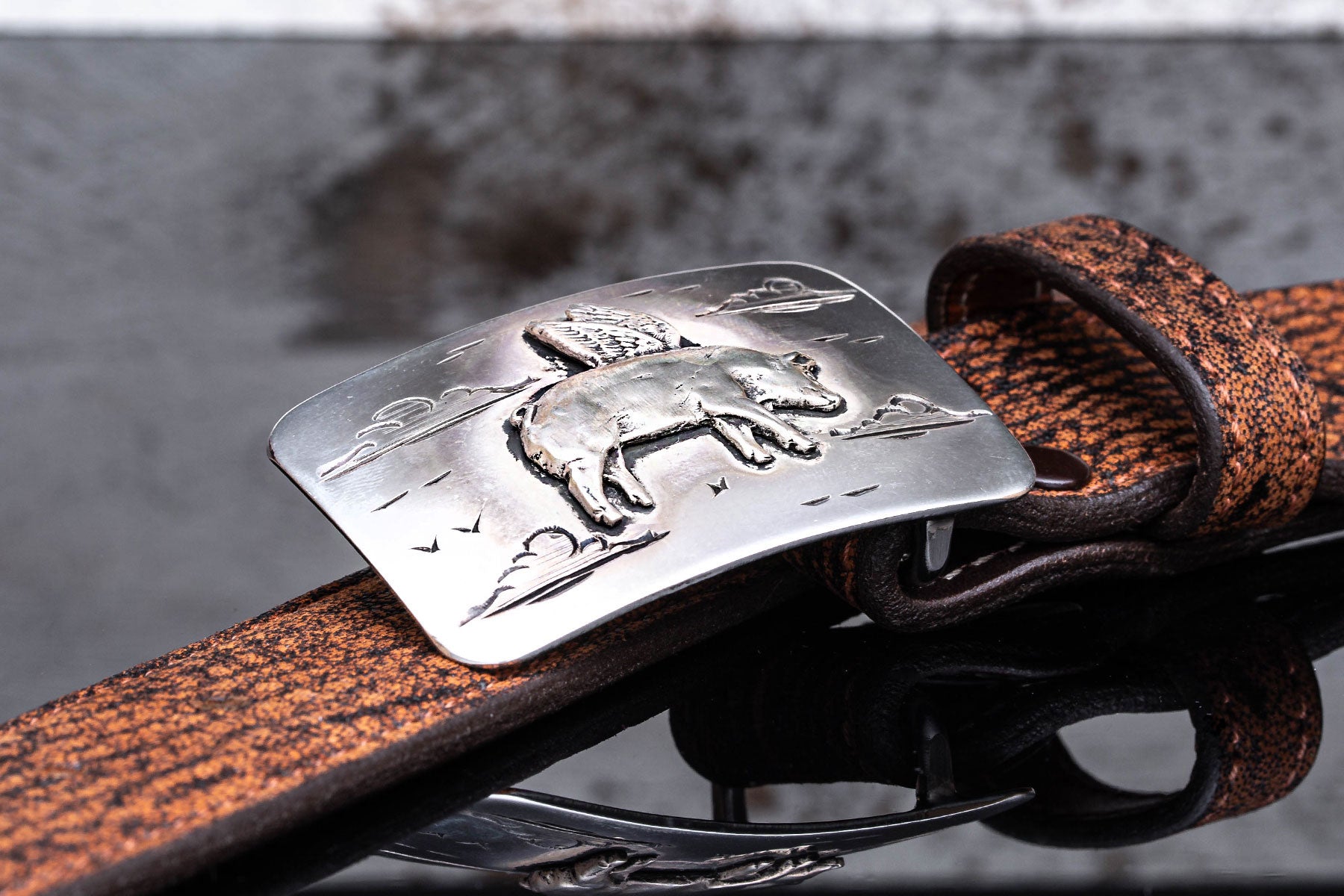 Comstock Heritage Flying Pig Trophy Buckle Belts And Buckles - Trophy