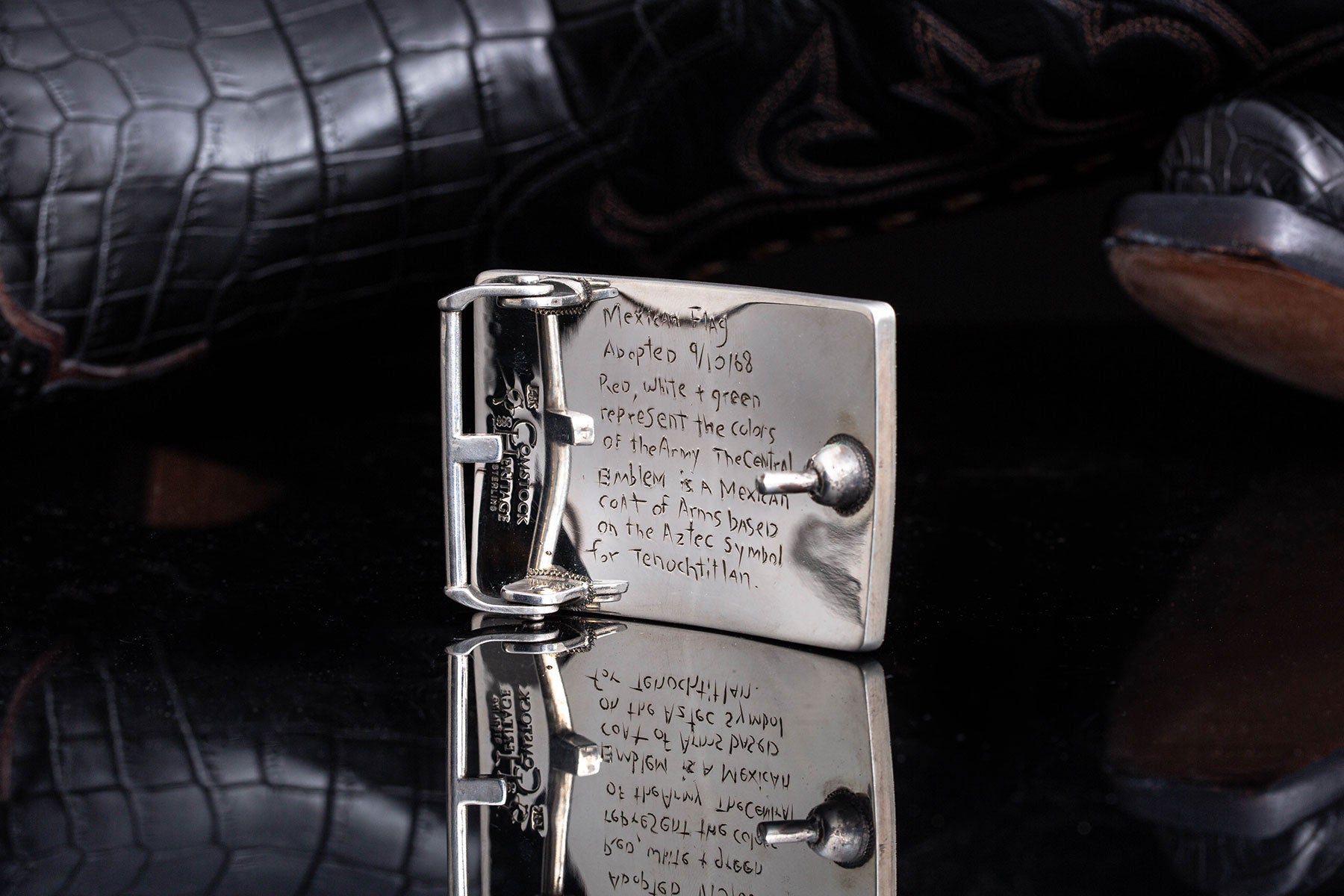 Comstock Heritage Mason Flag Mexico Belts And Buckles - Trophy