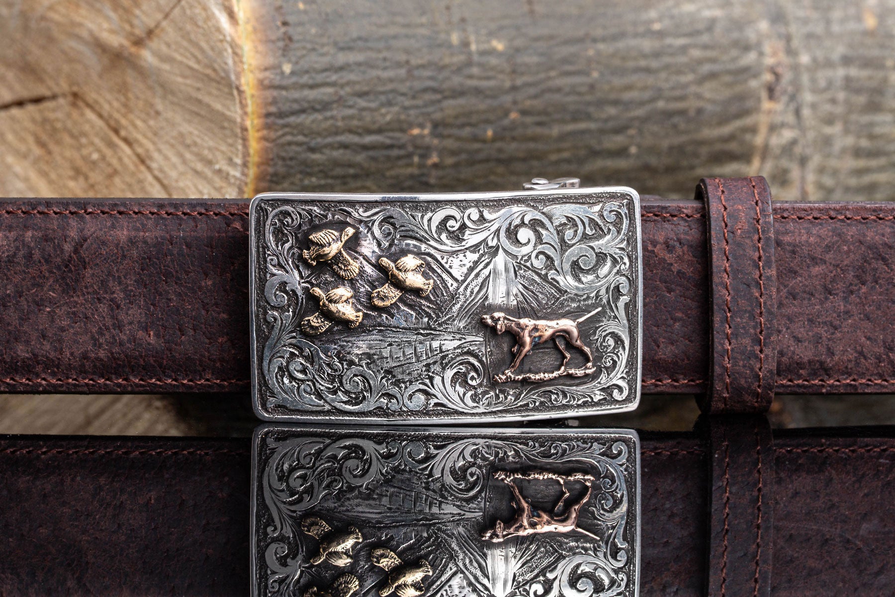 Comstock Heritage Mason Quail Hunt 14K Belts And Buckles - Trophy