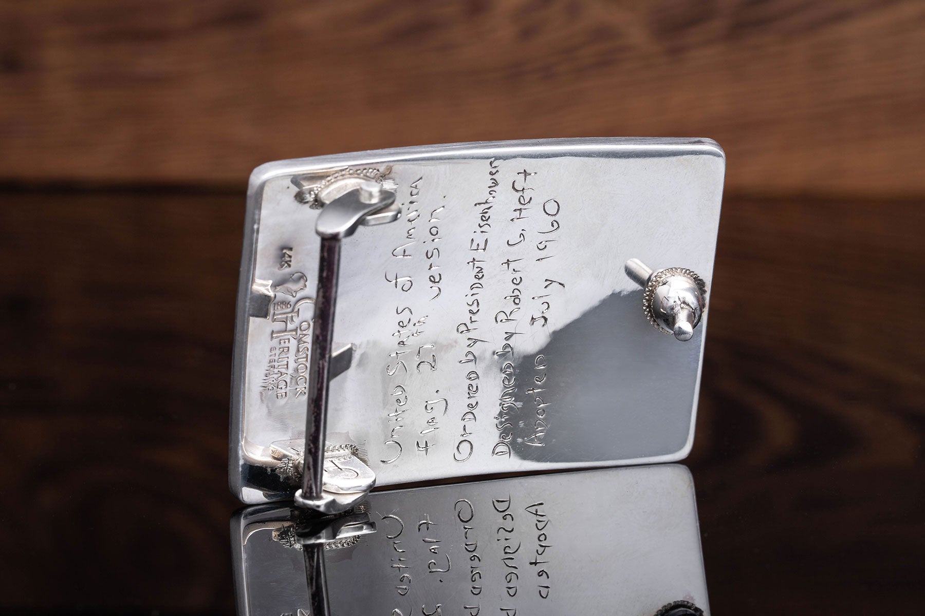 Comstock Heritage Mason US Flag Trophy Buckle Belts And Buckles - Trophy