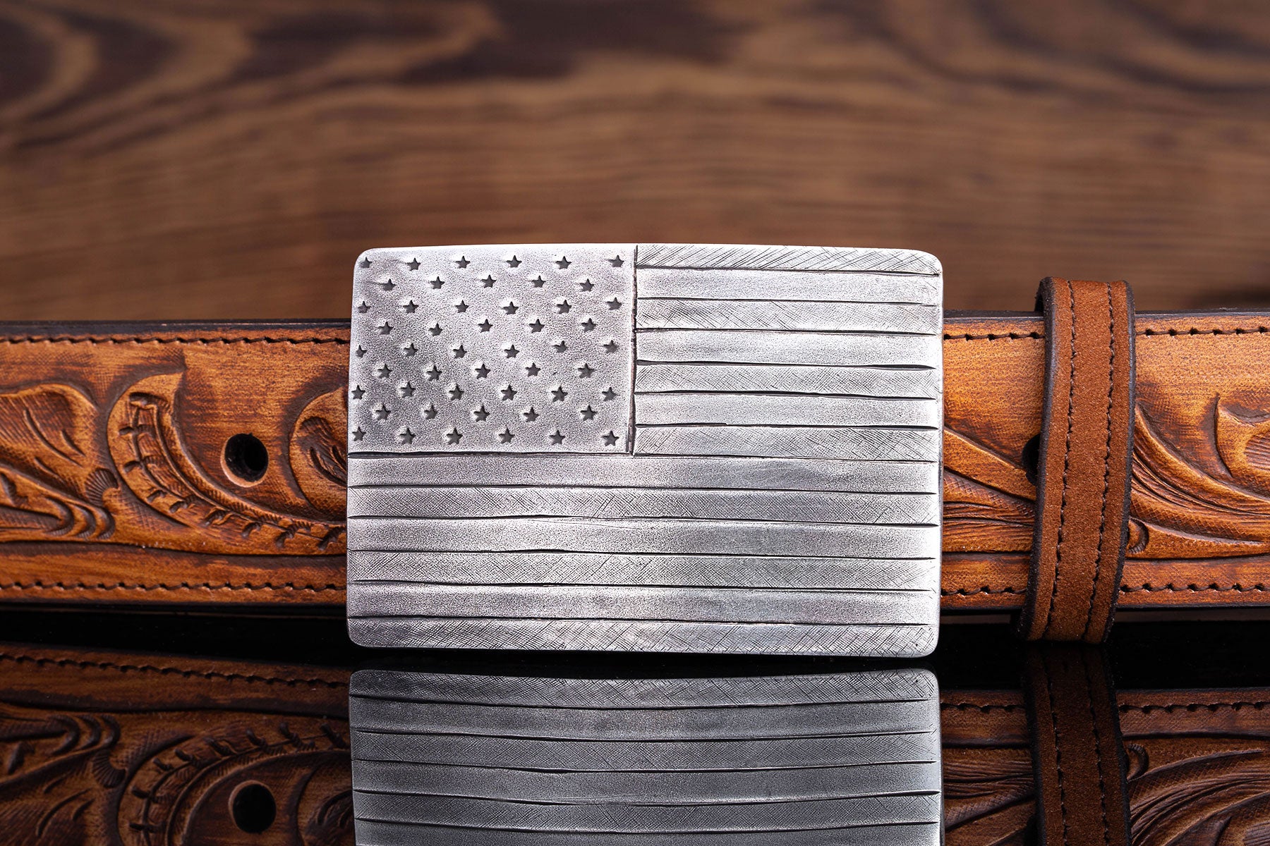 Comstock Heritage Mason US Flag Trophy Buckle Belts And Buckles - Trophy