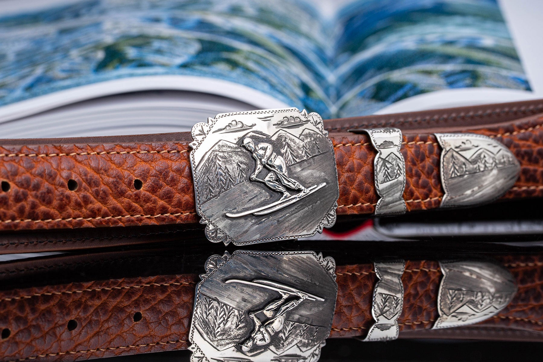 Comstock Heritage Riva Skier Buckle Set Belts And Buckles - Buckle Sets