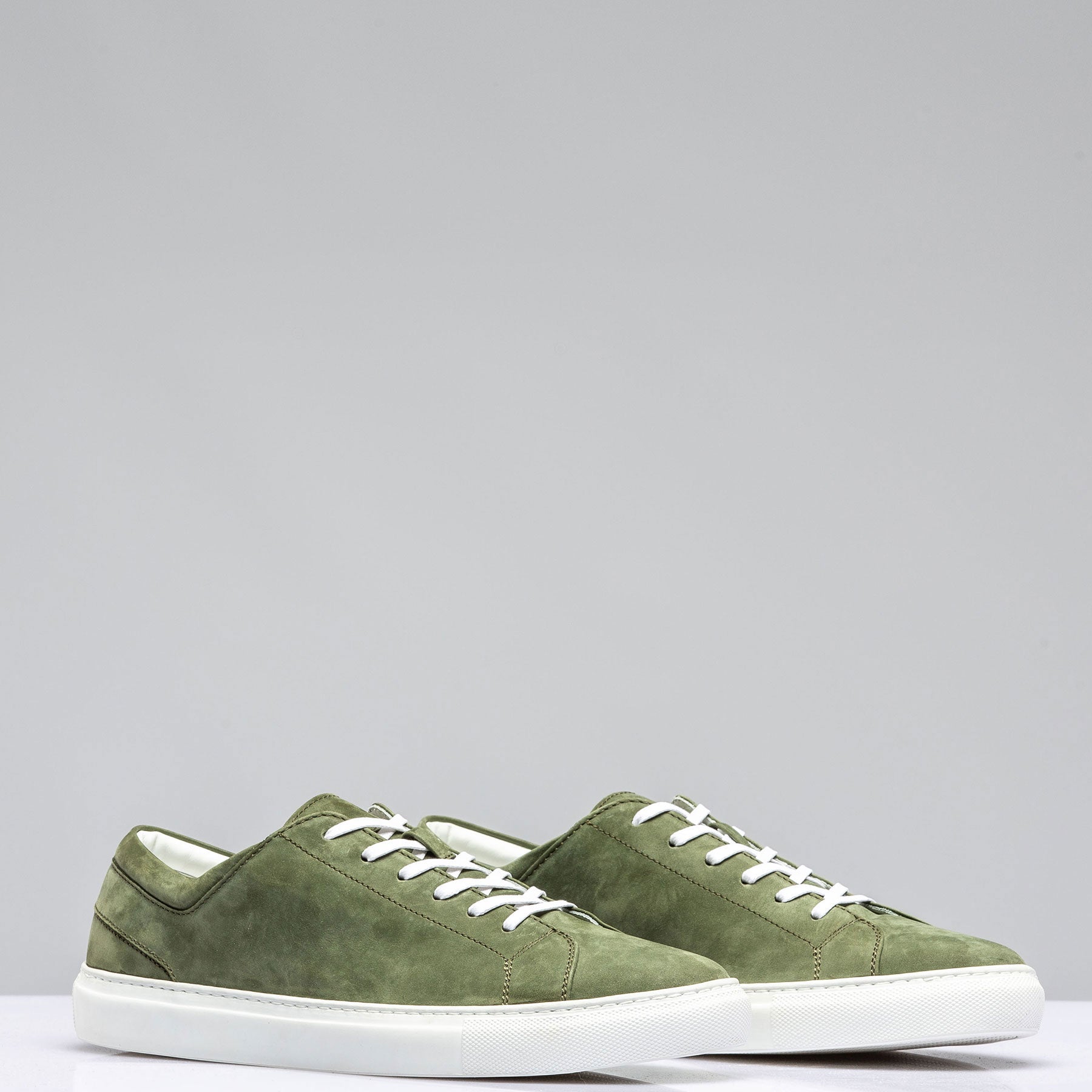 Vulcano Nubuck Sneaker Green | Mens - Shoes | Axel's
