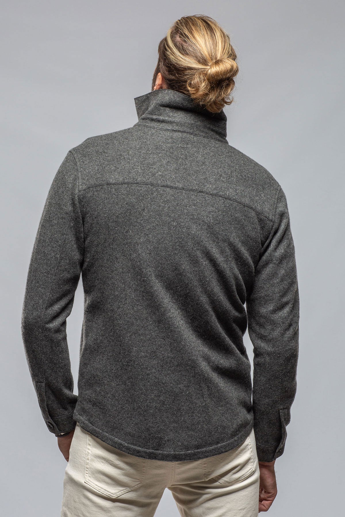 Sooter Cashmere Shirt In Charcoal | Mens - Sweaters | Axels-BDSR