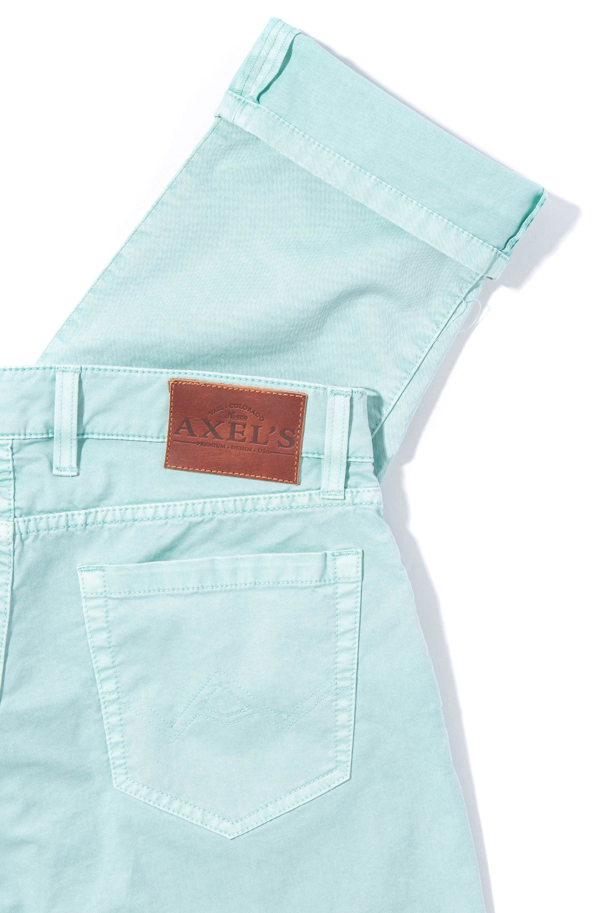 Flagstaff Stretch Cotton Twill in Spearmint | Mens - Pants - 5 Pocket | Axel's Premium Denim