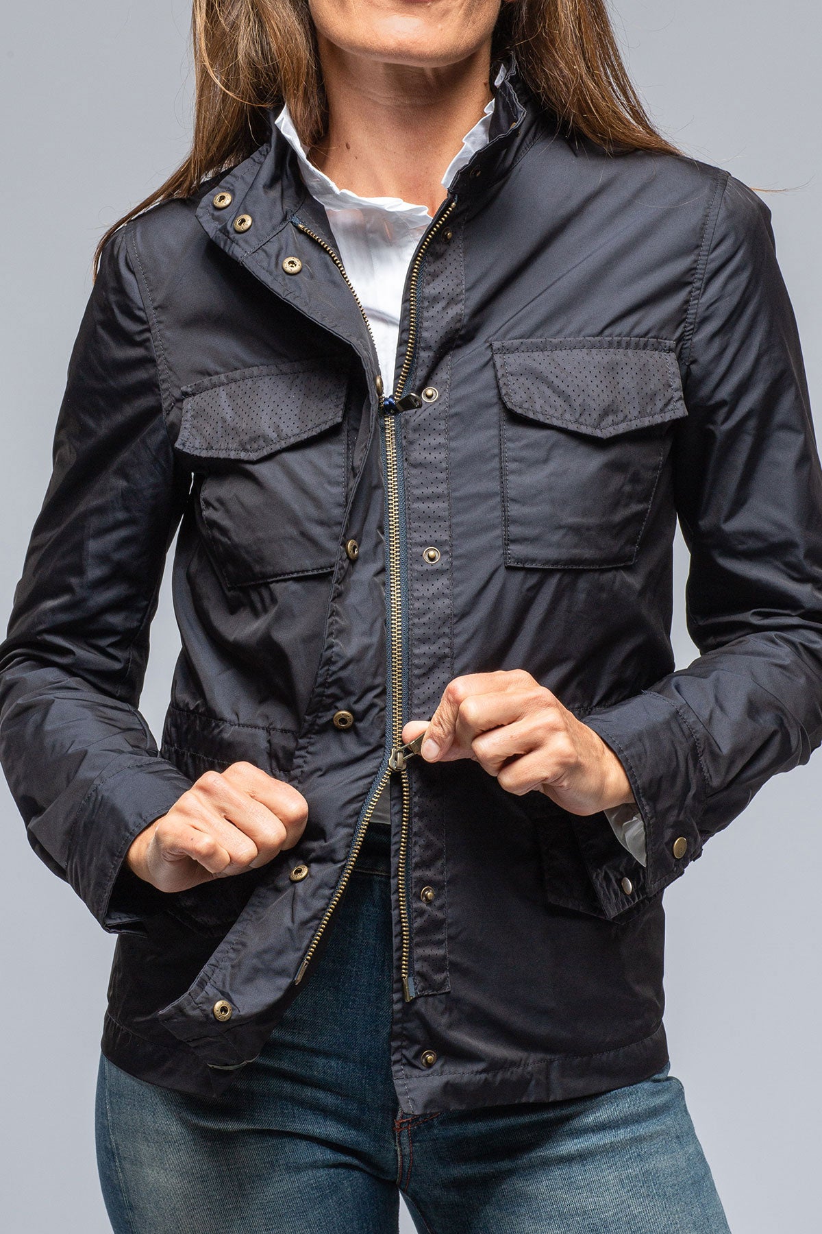 Julie Lightweight Coat In Navy