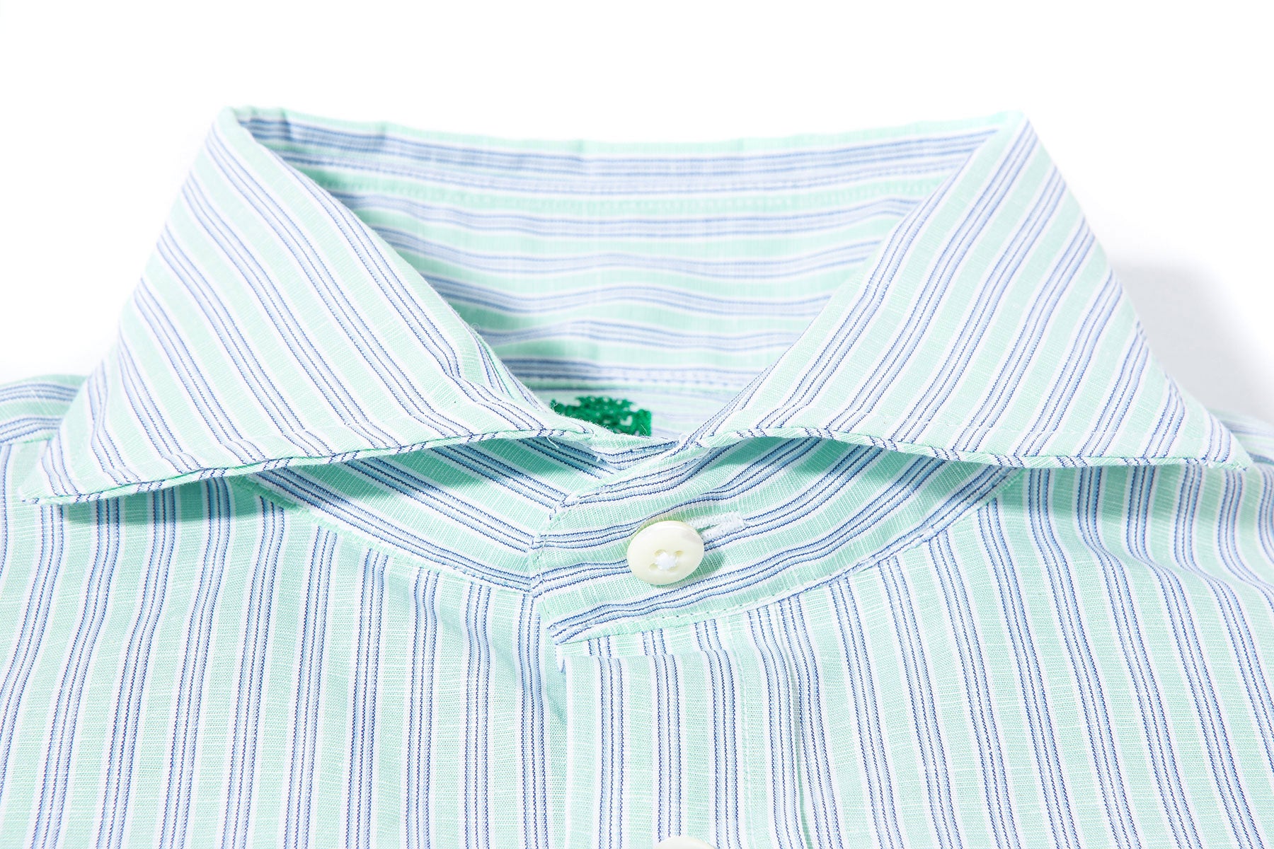 Taycan Cotton Linen Shirt in Green | Mens - Shirts - Dress | Axels-Is
