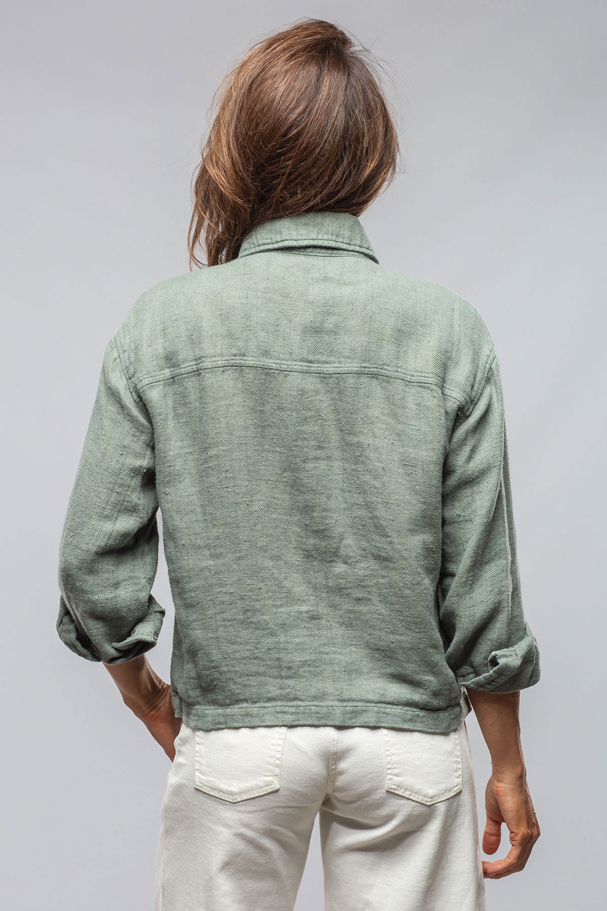 Dune | Arroya Washed Linen Jacket In Sage | Ladies - Outerwear - Lightweight