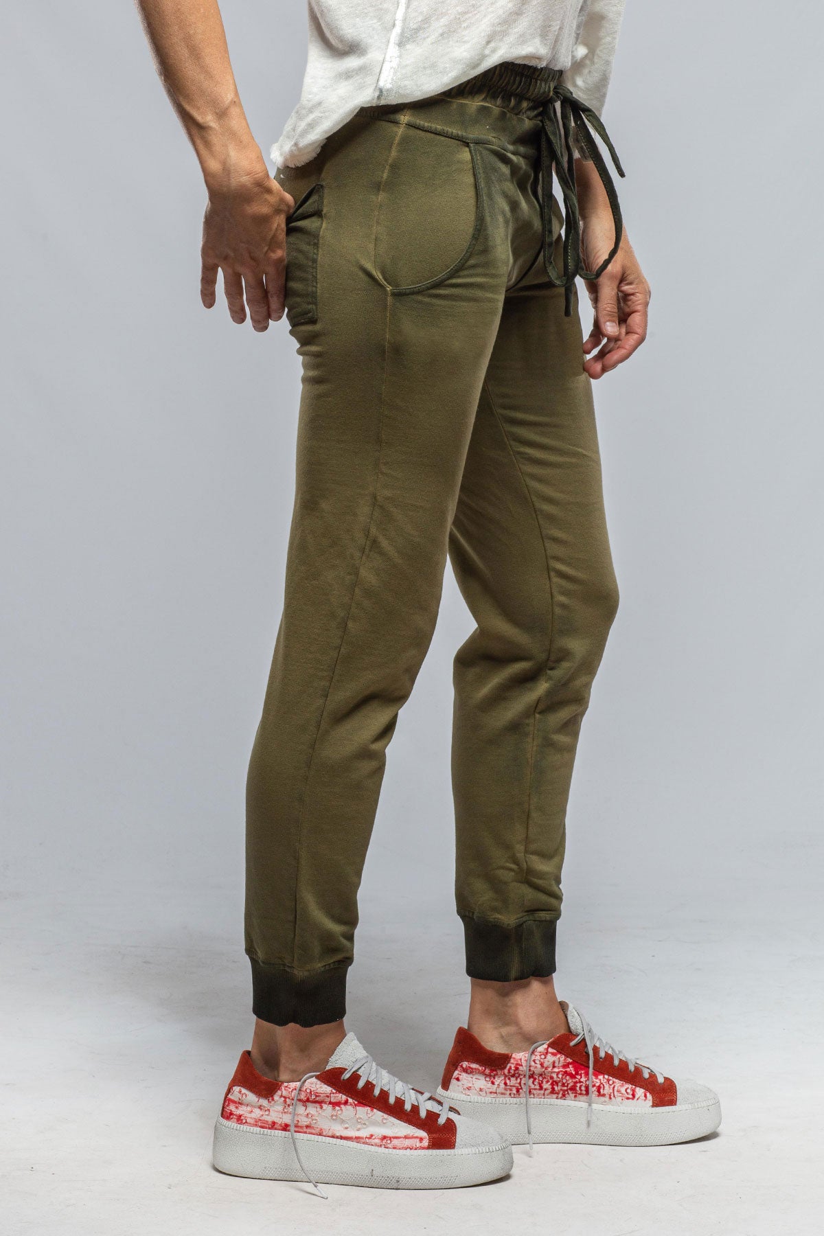 Dune Mediterranean Jogger In Washed Green Ladies - Pants - Knit