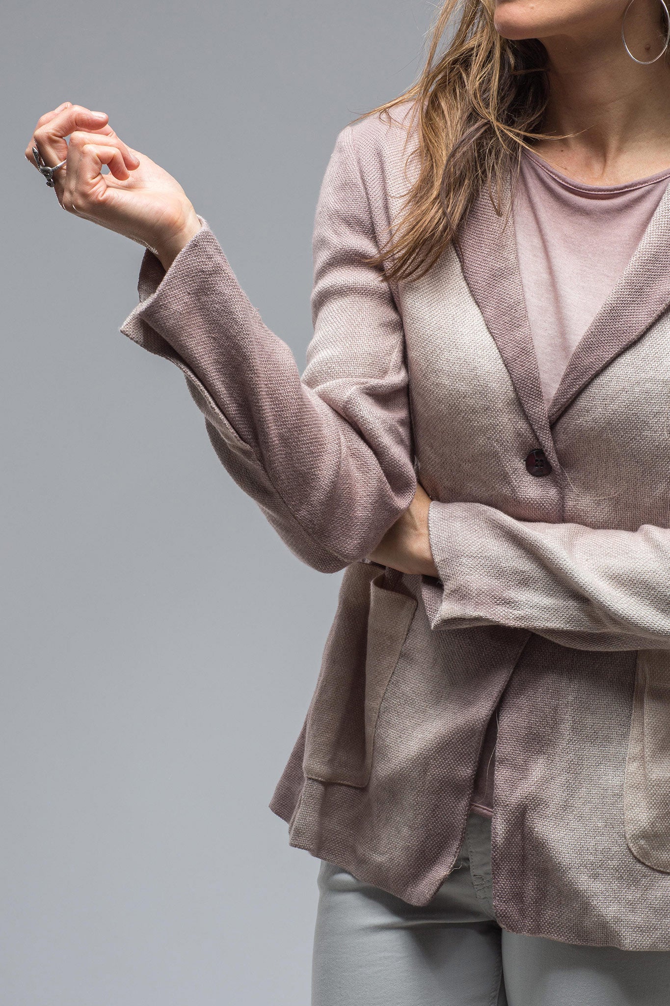 Soren Shaded Jkt In Dusty Rose | Ladies - Tailored - Jackets | Avant Toi