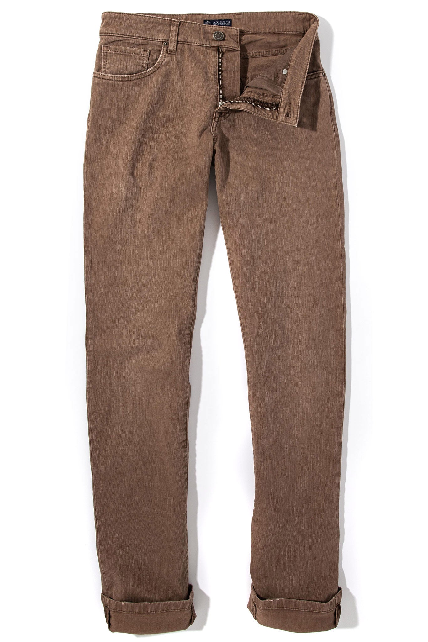 Silverton Colored Denim In Tortora | Mens - Pants - 5 Pocket | Axel's Premium Denim