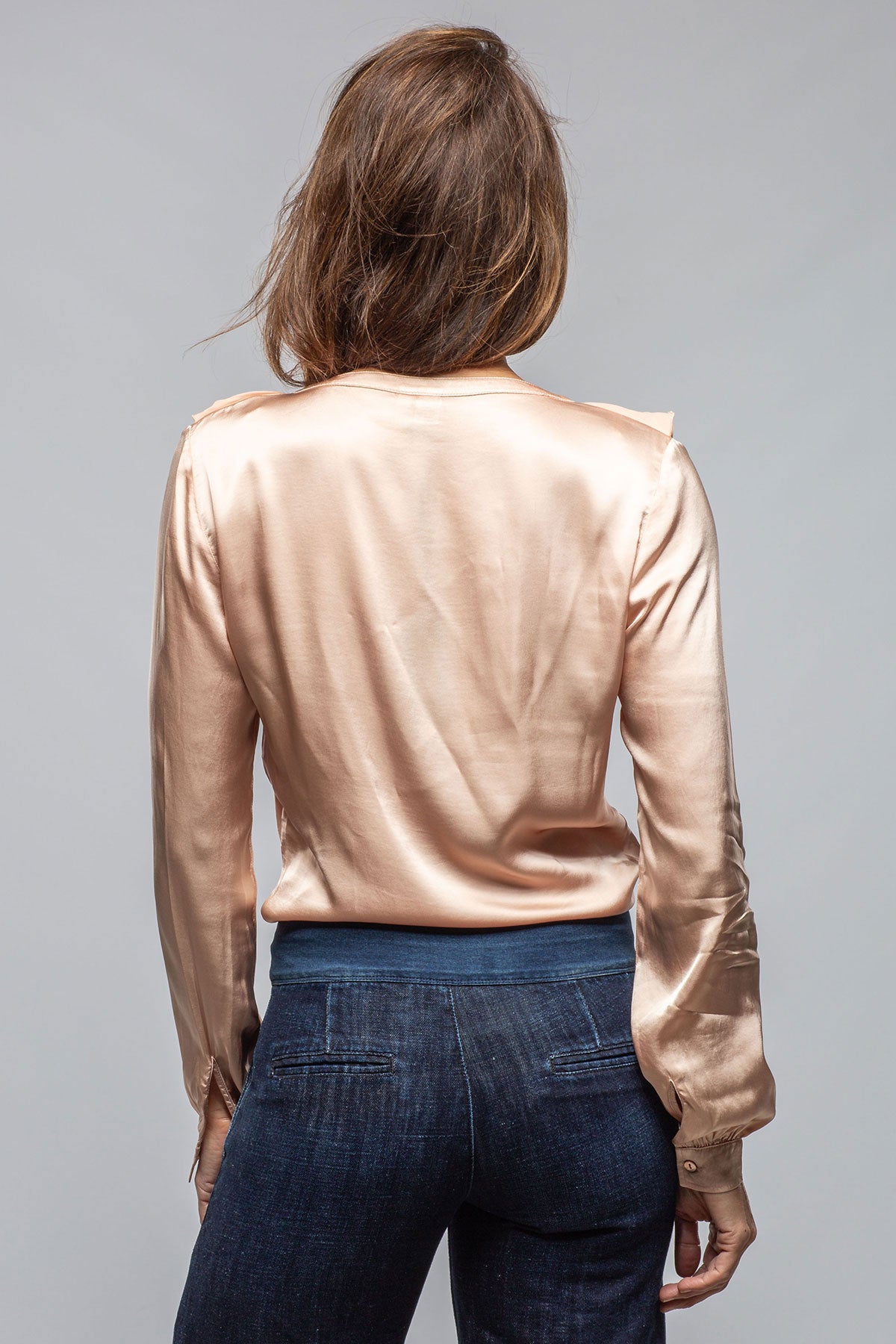 European Culture Vivian Ruffle Blouse In Roebuck Ladies - Blouses