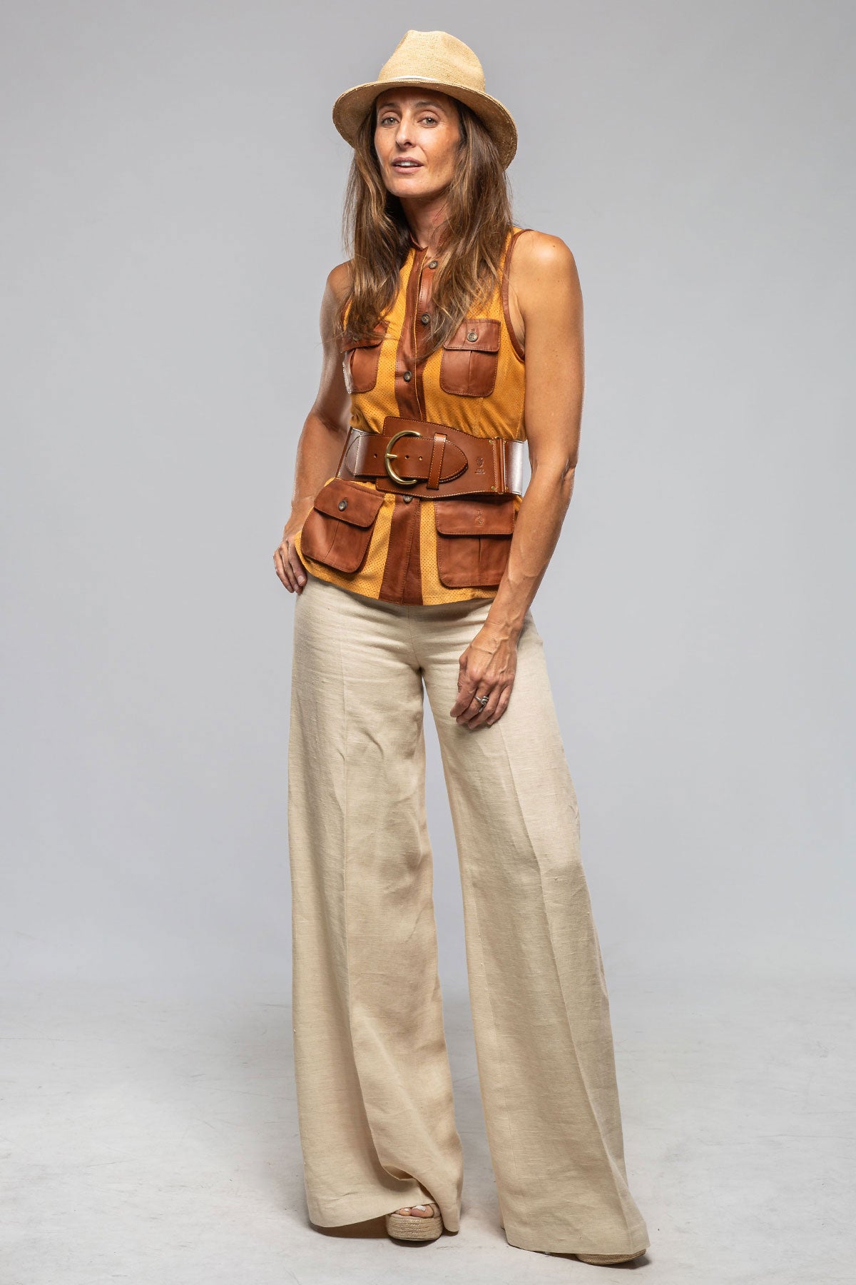 Vittoria Perforated Leather Vest | Ladies - Outerwear - Leather | Artico