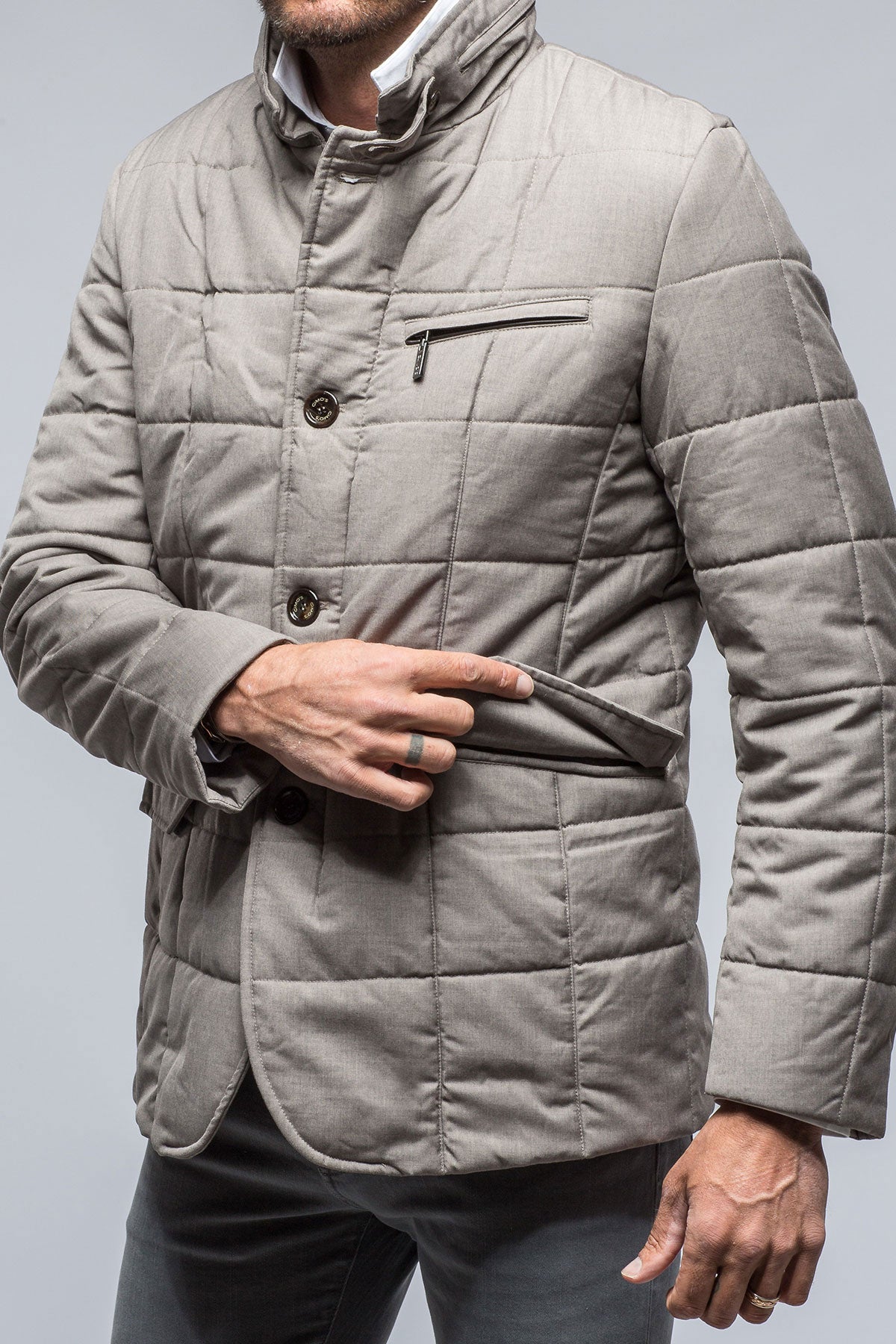 Exeter Quilted Coat | Warehouse - Mens - Outerwear - Cloth | Gimo's