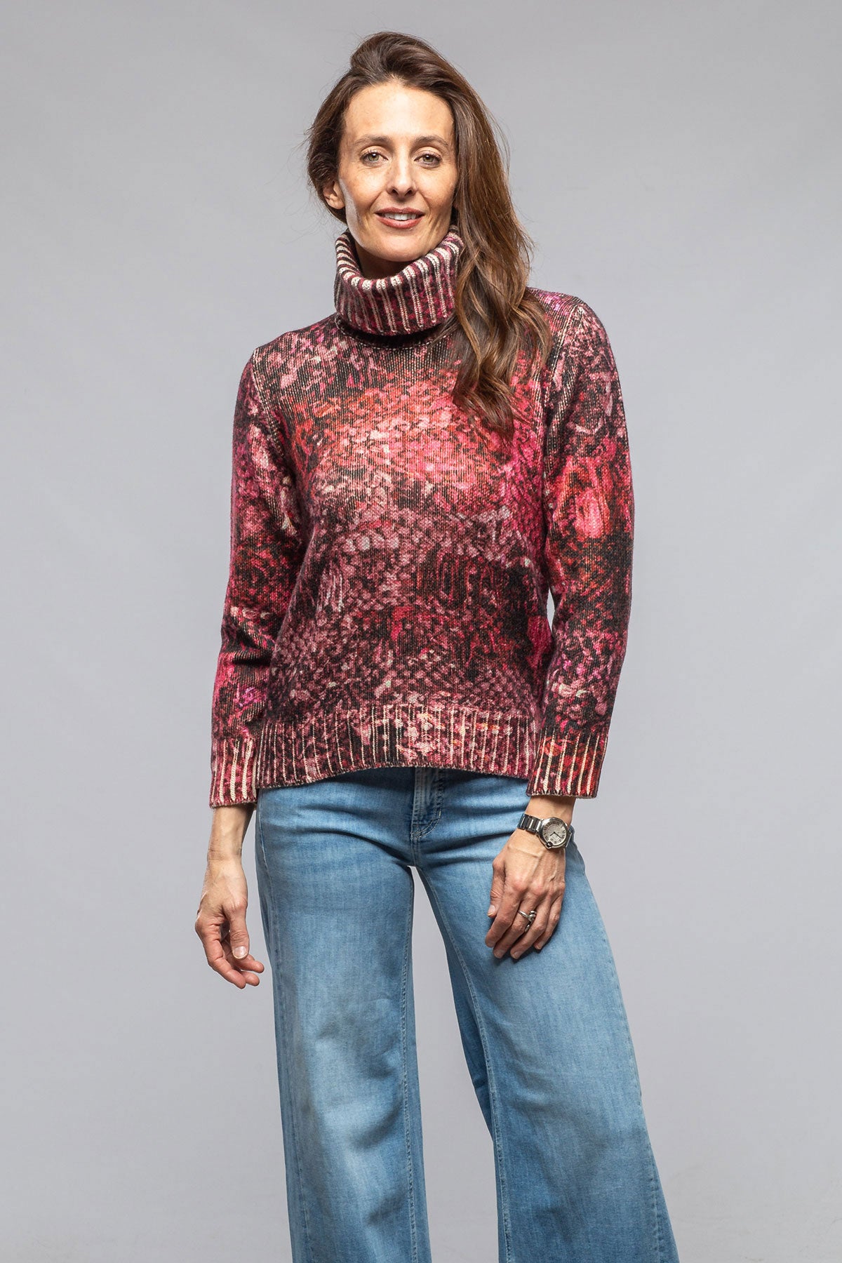 Enrica Cashmere Sweater In Cosmic Red | Ladies - Sweaters | Axel's
