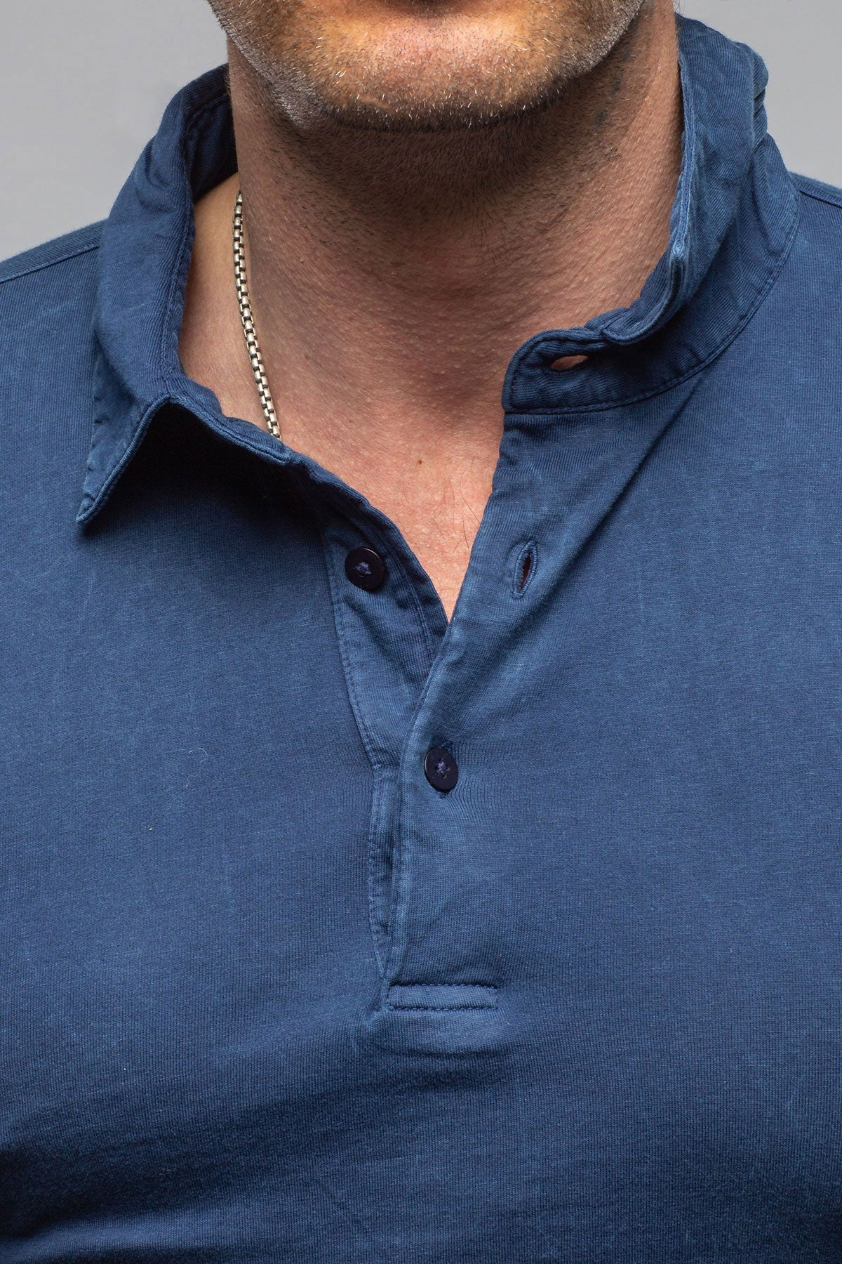 Newport Cotton Polo In Indigo | Mens - Shirts - Polos | Georg Roth