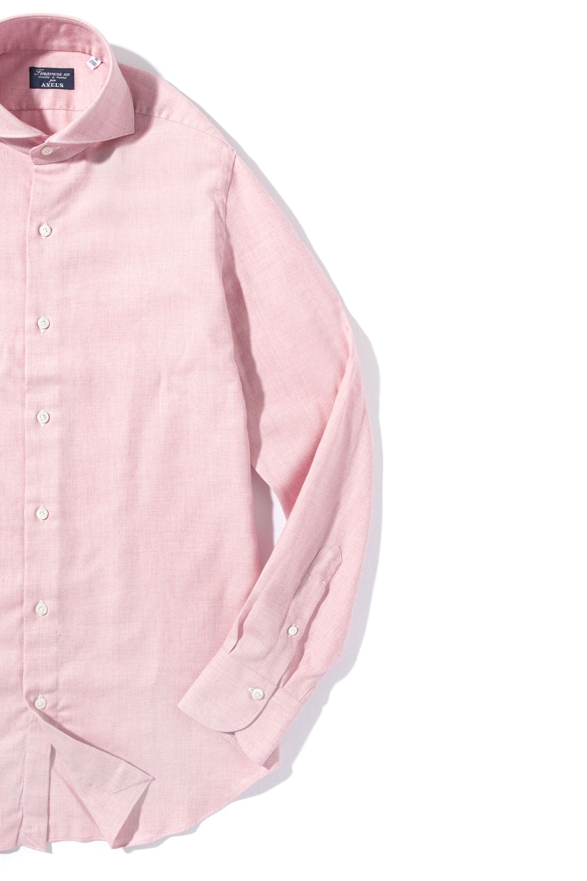 Finamore Napoli Hemme Cotton Shirt in Pink Mens - Shirts - Dress