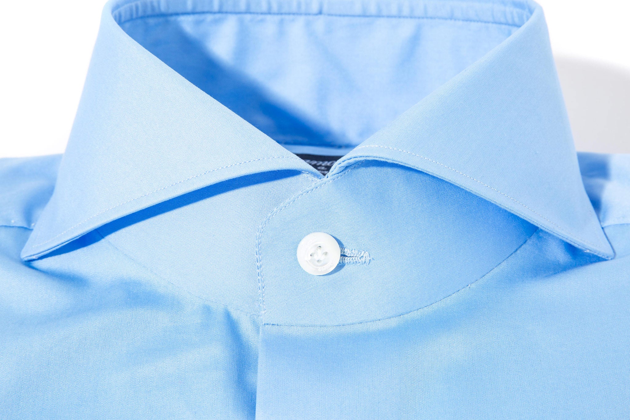 Finamore Napoli Milan Dress Shirt In Mediterranean Blue Mens - Shirts - Dress