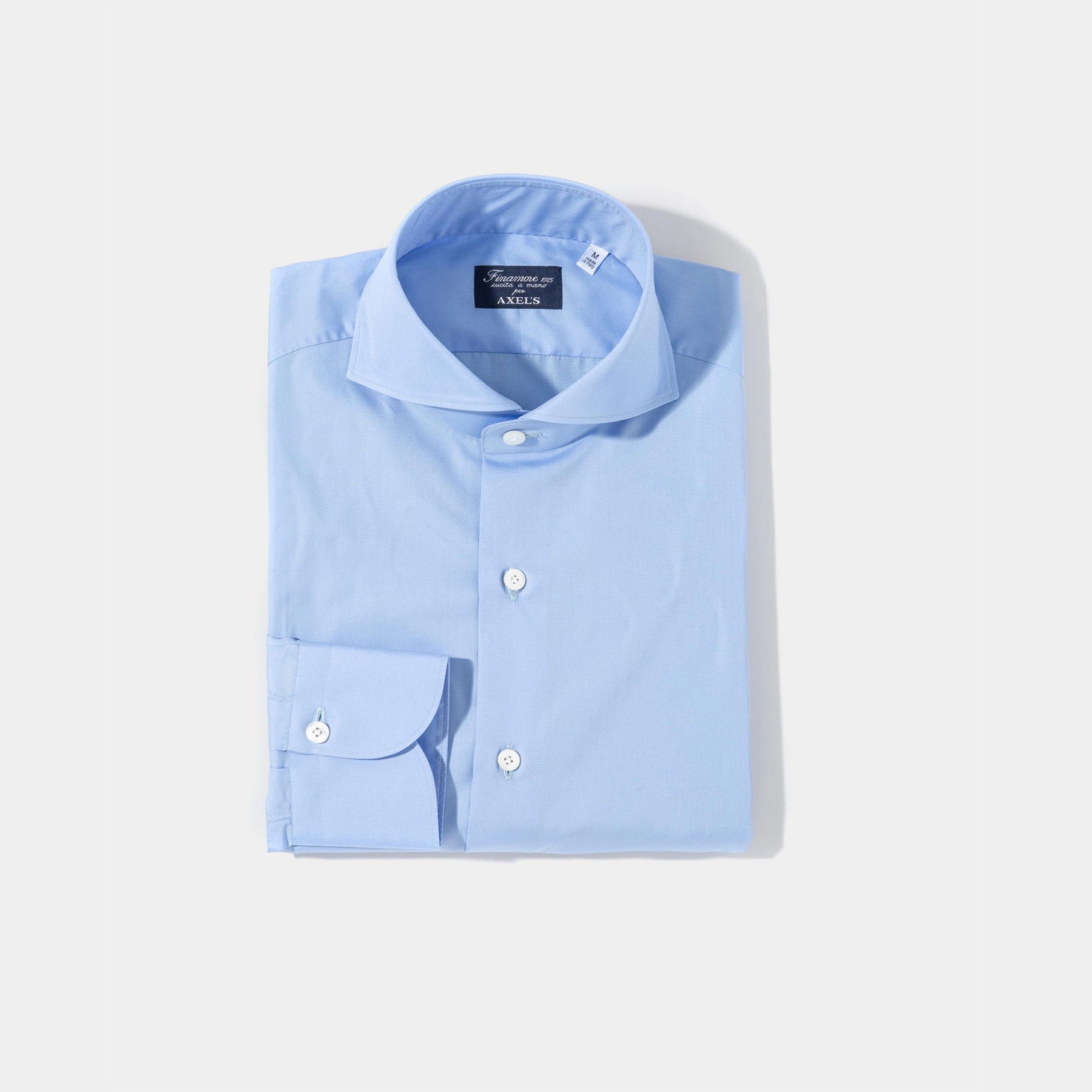 Finamore Napoli Milan Dress Shirt Sky Blue Mens - Shirts - Dress