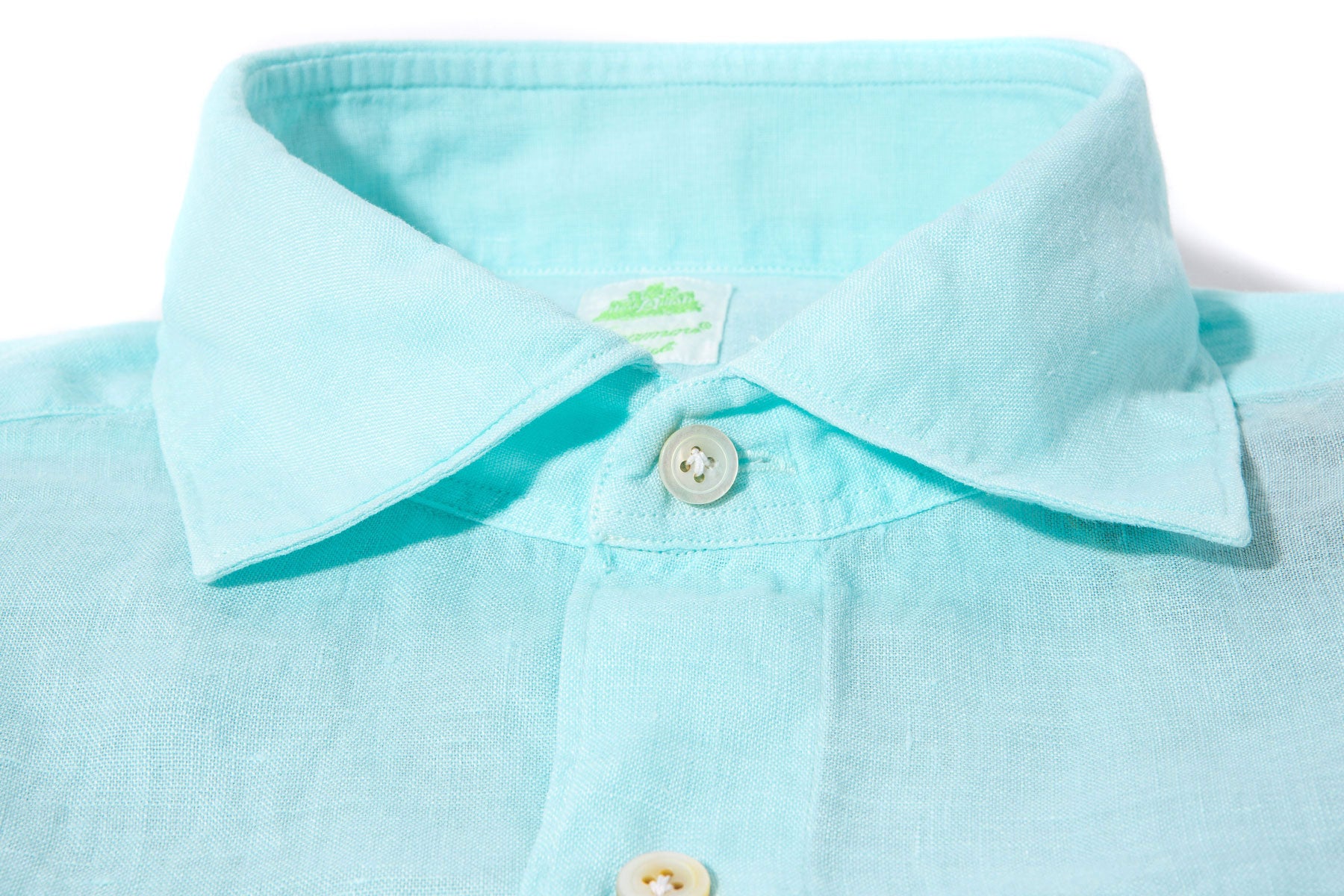 Finamore Napoli Otztal 2 Pocket Shirt In Aqua Mens - Shirts - Dress