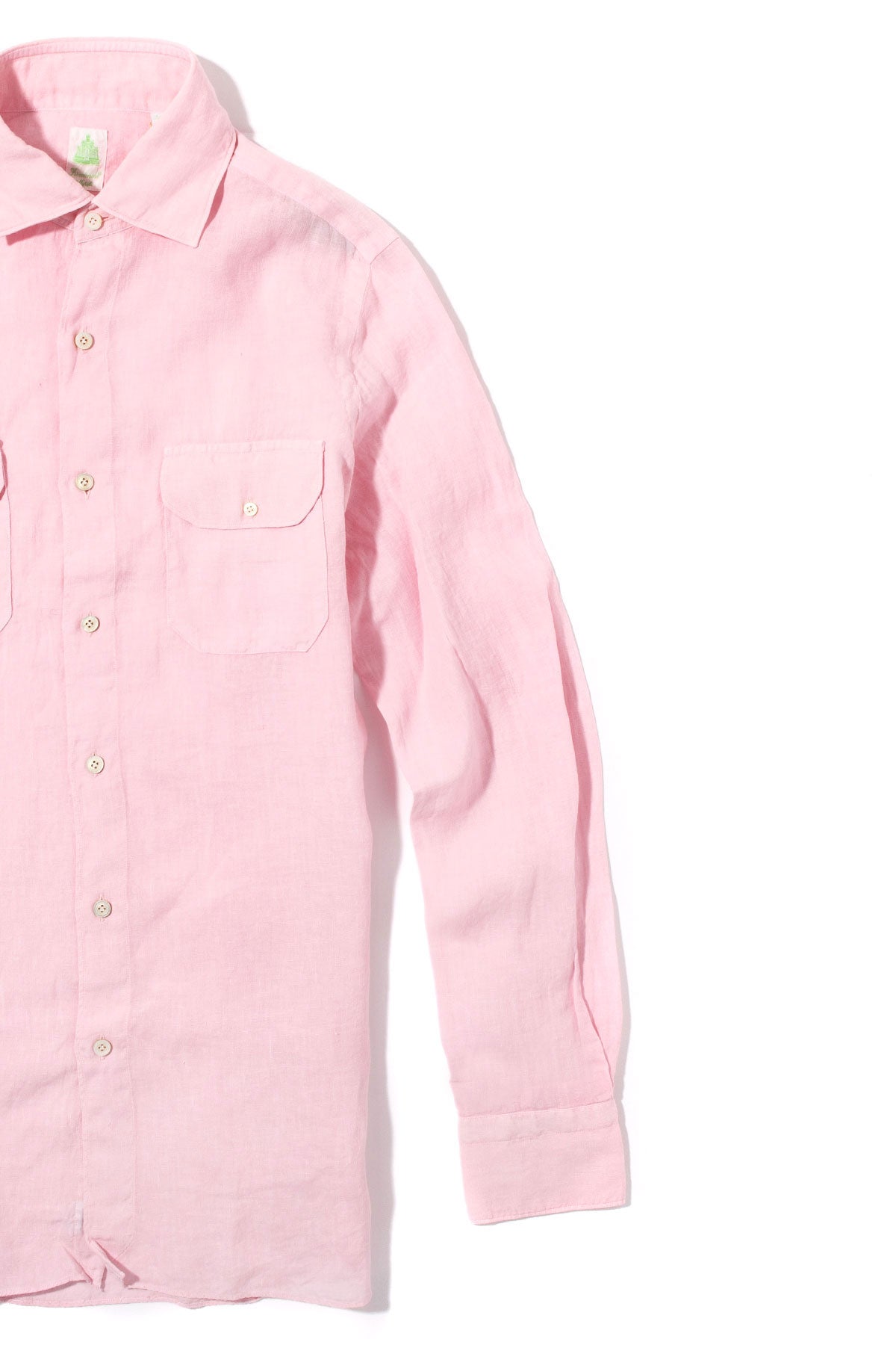 Finamore Napoli Otztal 2 Pocket Shirt In Pink Mens - Shirts - Dress