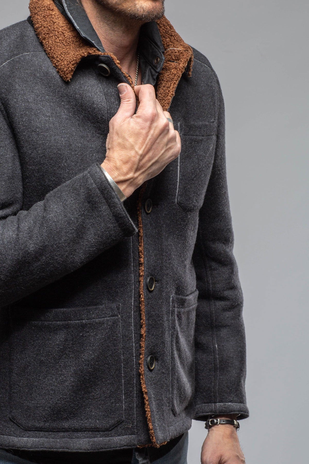 Montreal Sherpa Knit Jacket | Warehouse - Mens - Outerwear - Cloth | Gimo's