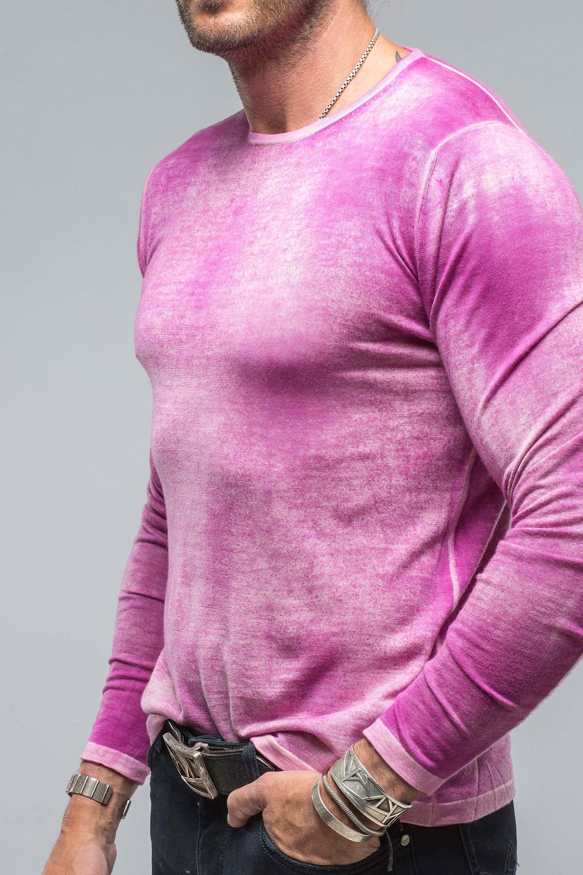 Matteo Cashmere Crew In Orchidea | Mens - Sweaters | Dune