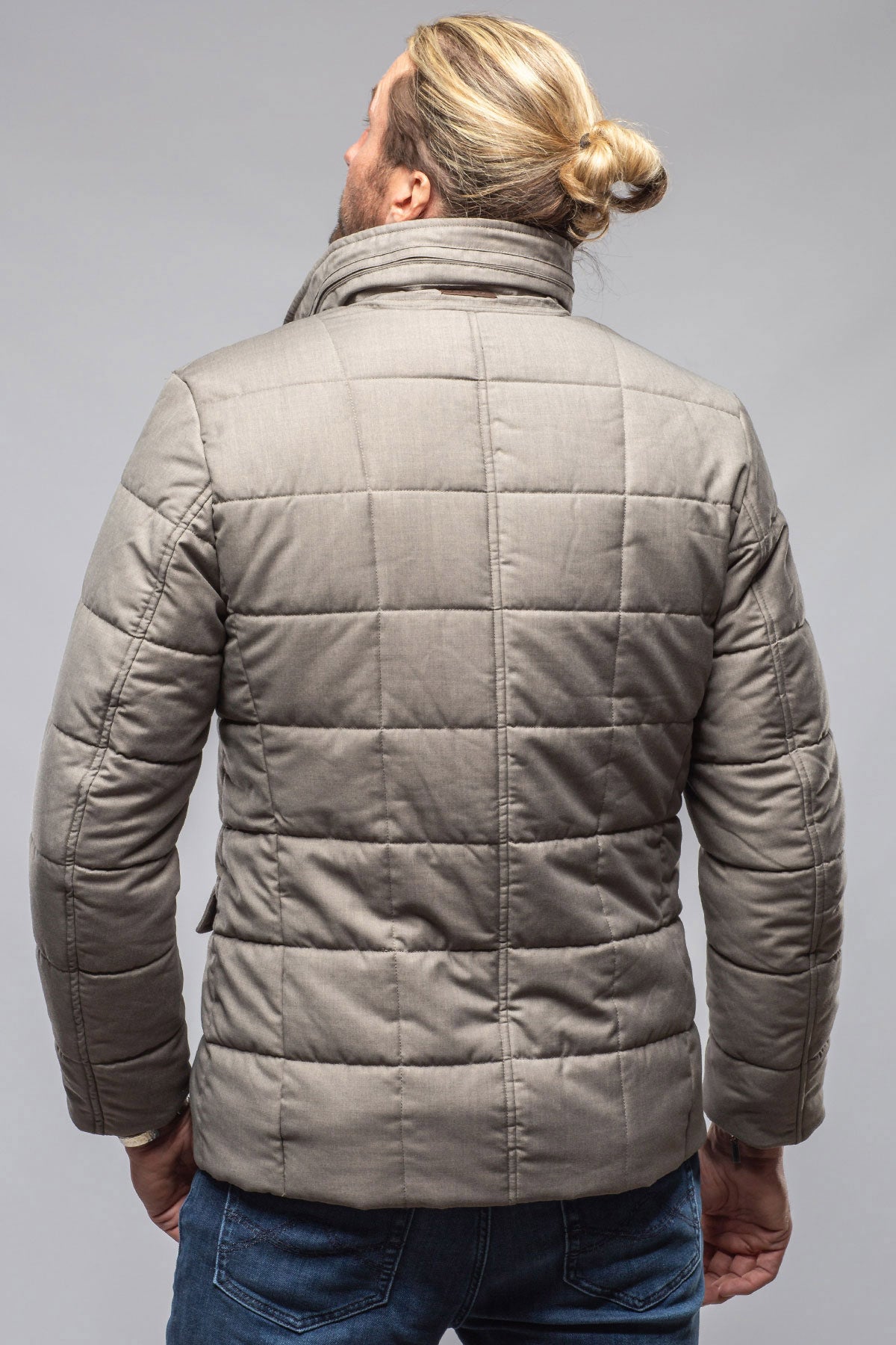 Lexington Quilted Jacket In Stone | Warehouse - Mens - Outerwear - Cloth | Gimo's