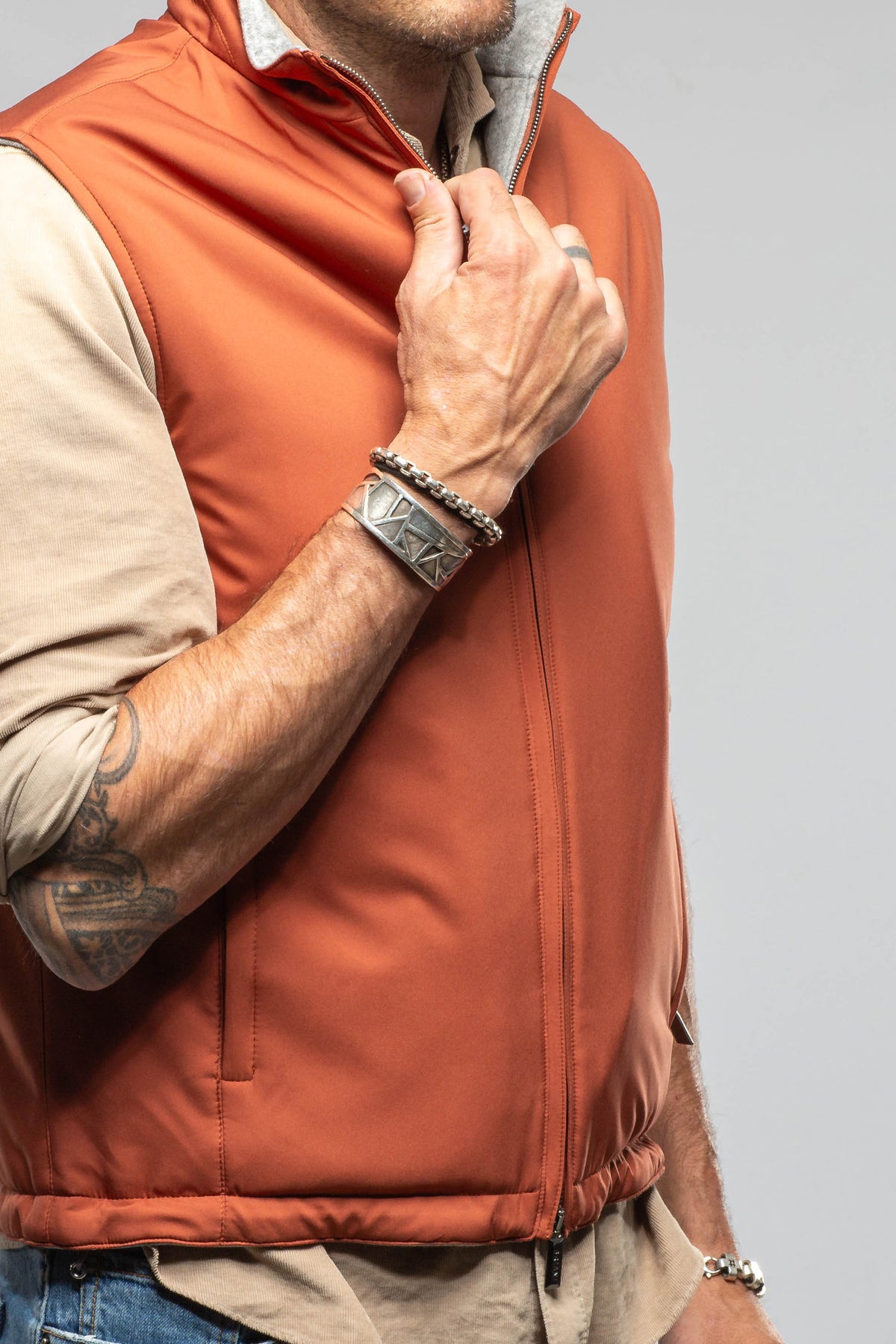Gallotti Massimo Technical Vest Samples - Mens - Outerwear - Leather