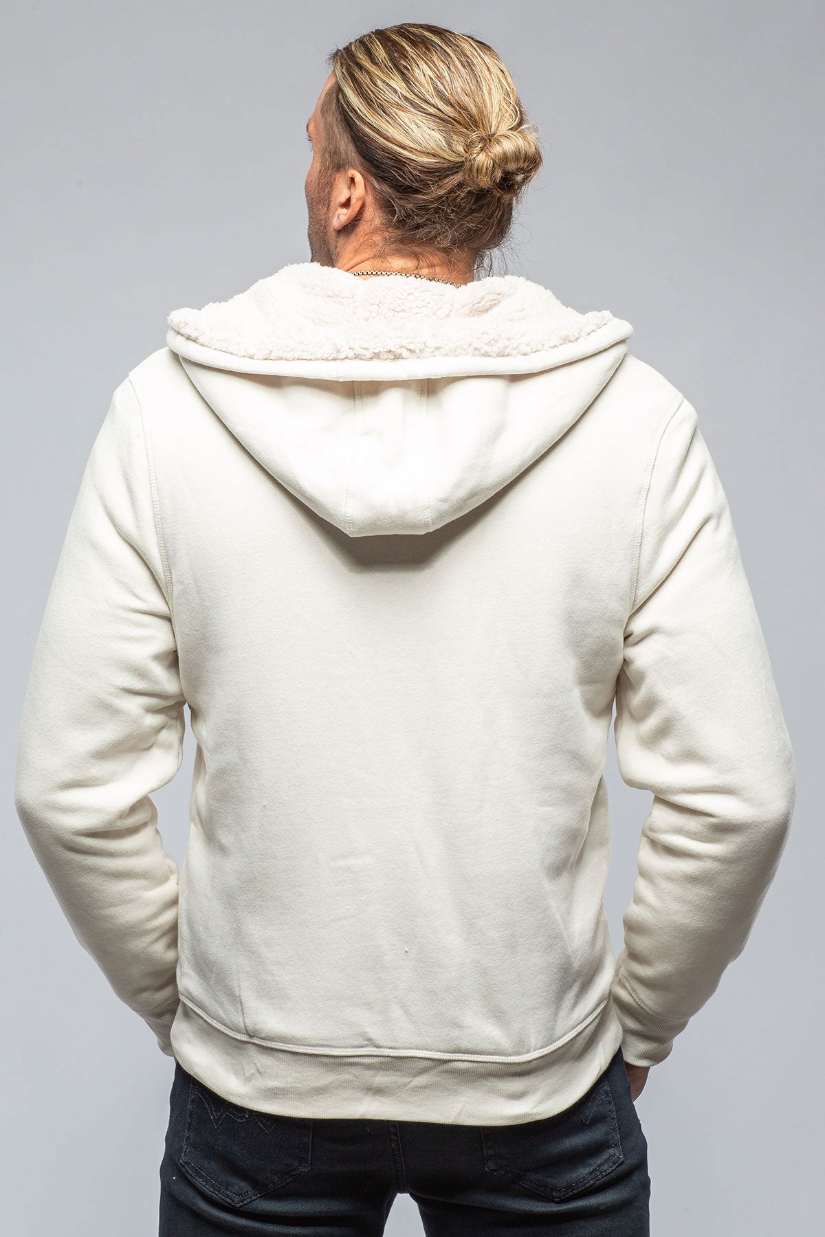Georg Roth Bodie Sherpa Hoodie in Eggshell Mens - Outerwear - Overshirts