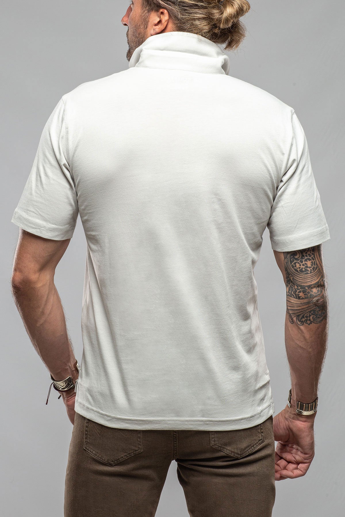 Georg Roth Cruz Cotton Polo in Cement Mens - Shirts - Polos