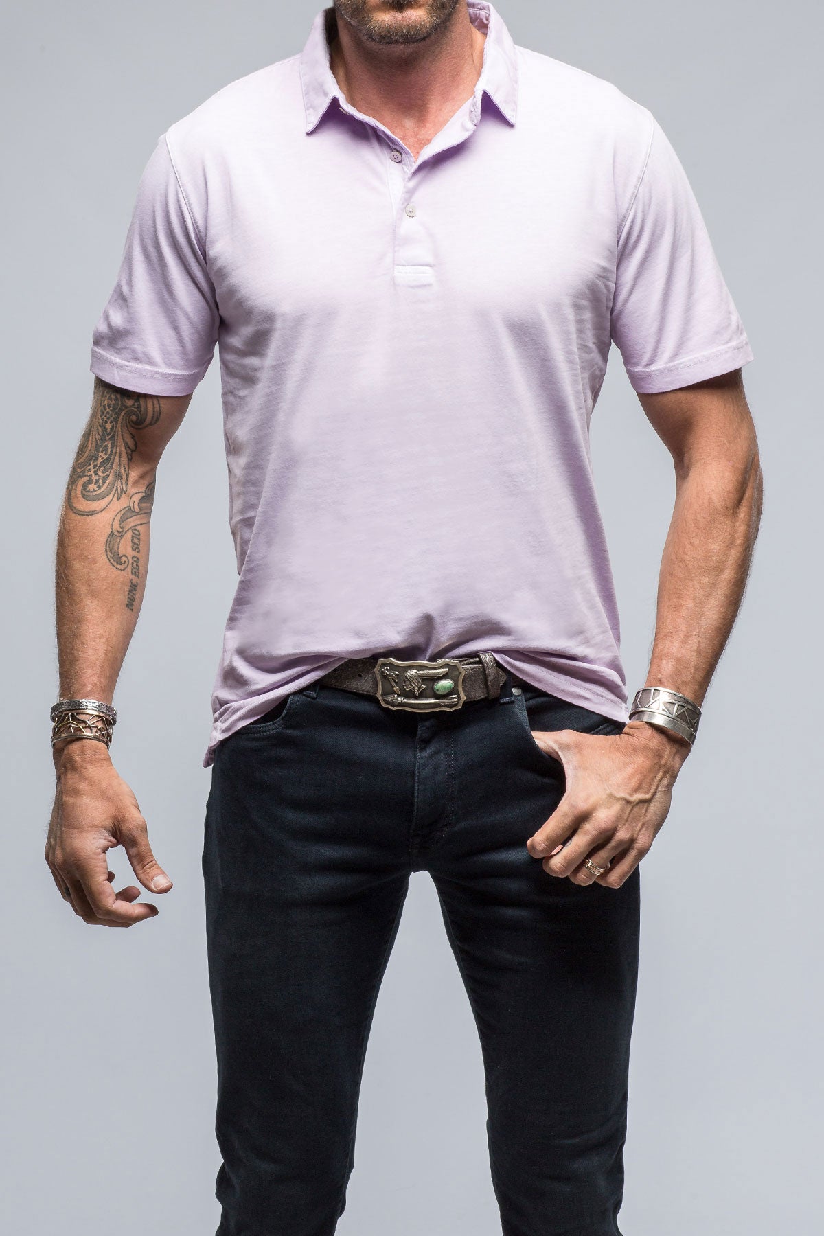 Georg Roth Cruz Cotton Polo in Lilac Mens - Shirts - Polos
