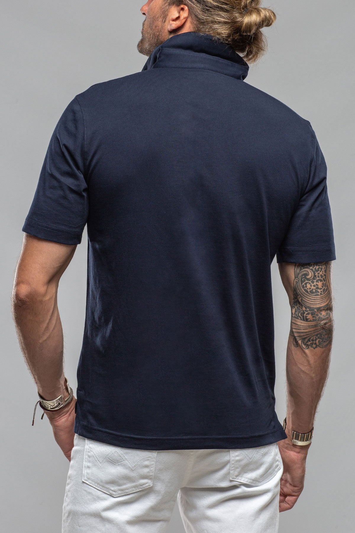 Georg Roth Cruz Cotton Polo in True Navy Mens - Shirts - Polos