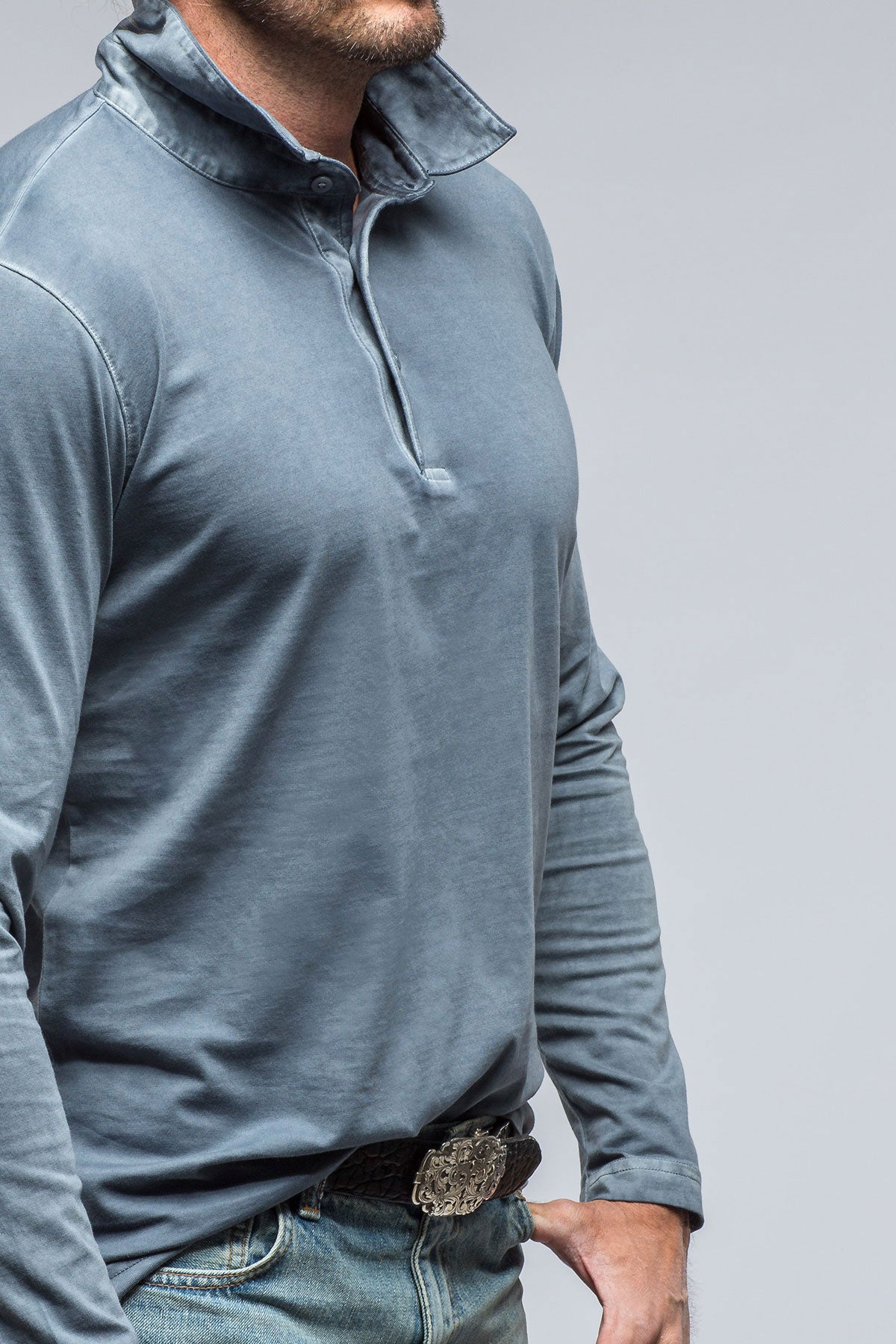 Newport Cotton Polo in Capri | Mens - Shirts - Polos | Georg Roth