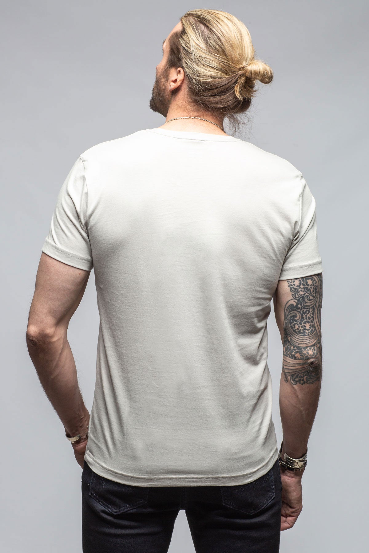 Pismo Cotton Tee In Cement | Mens - Shirts - T-Shirts | Georg Roth