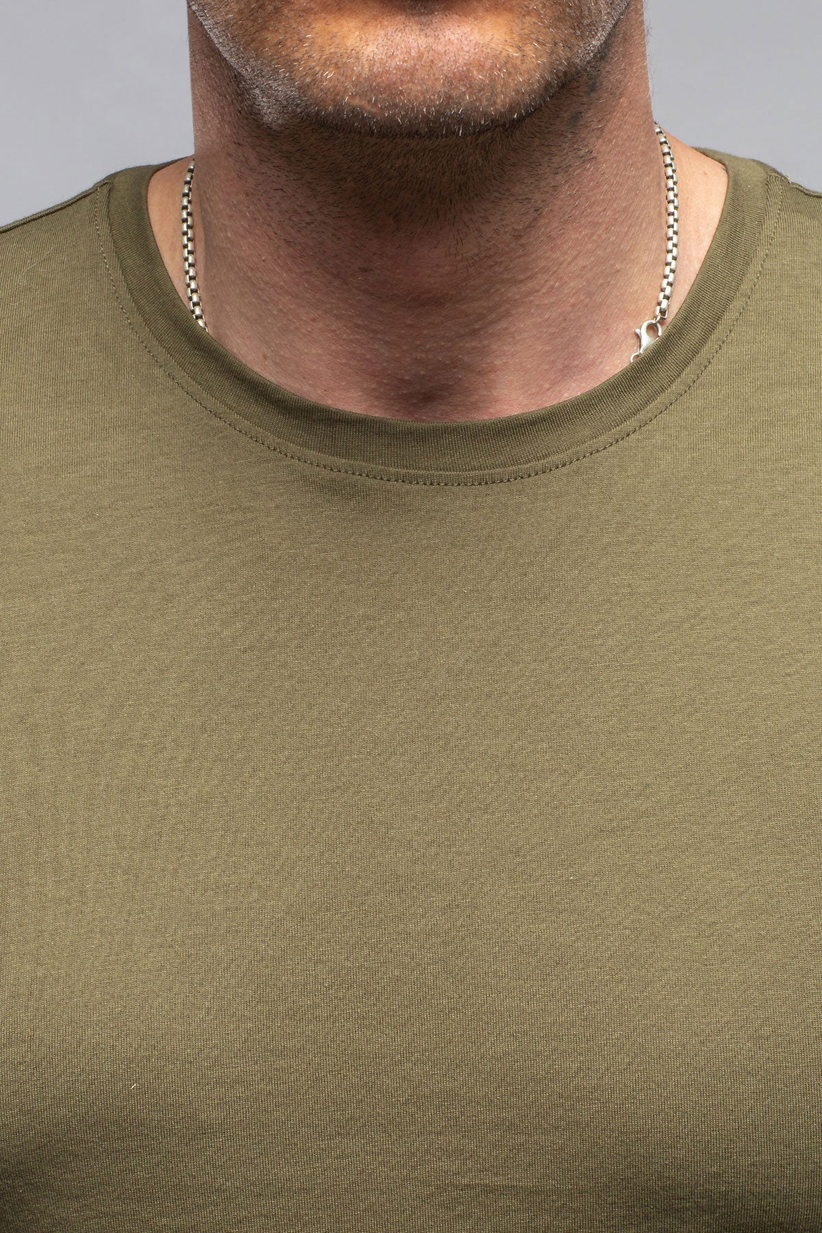 Georg Roth Pismo Cotton Tee In Olive Mens - Shirts - T-Shirts