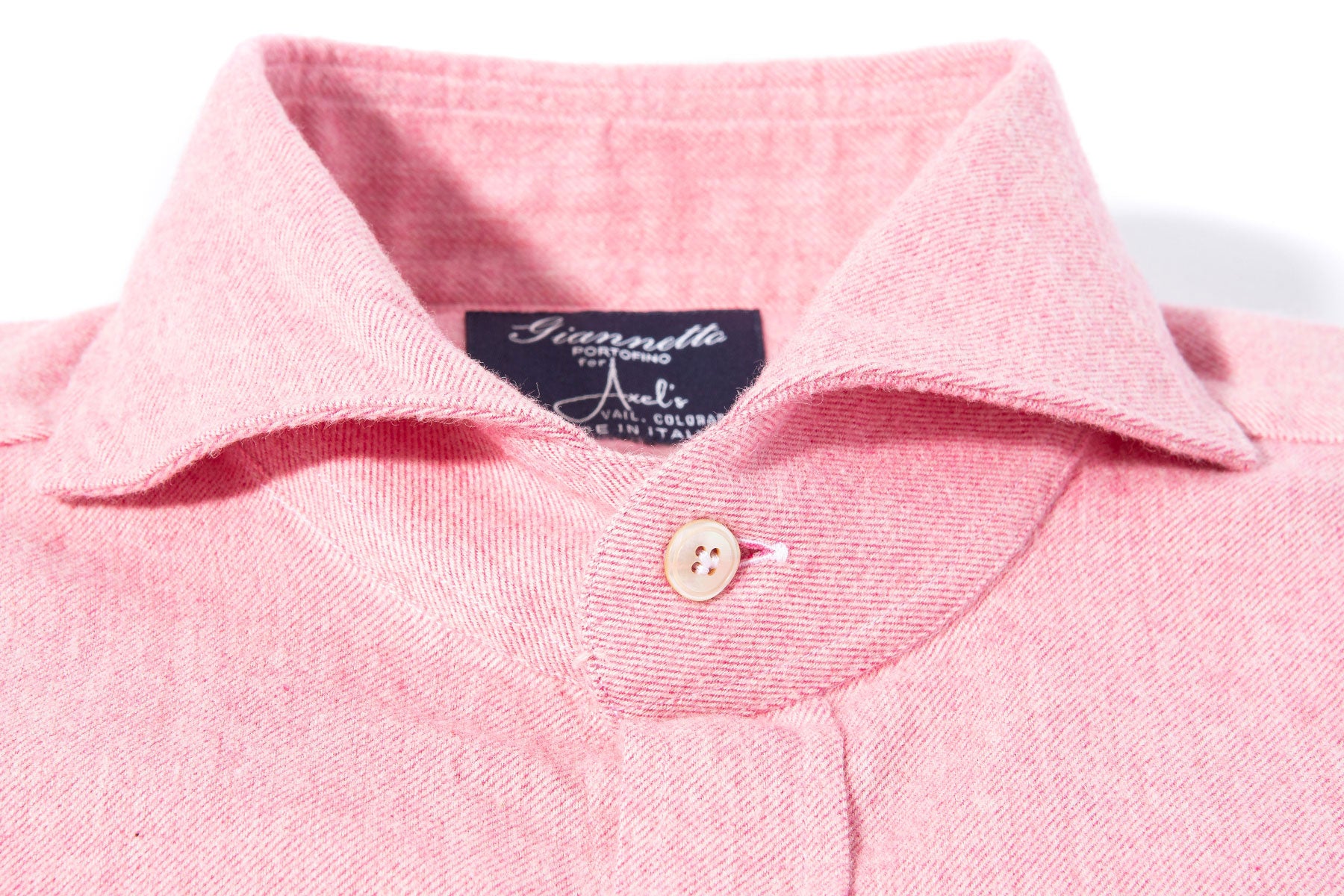 Bissell Cotton Flannel in Dark Pink | Mens - Shirts - Dress | Giannetto Portofino