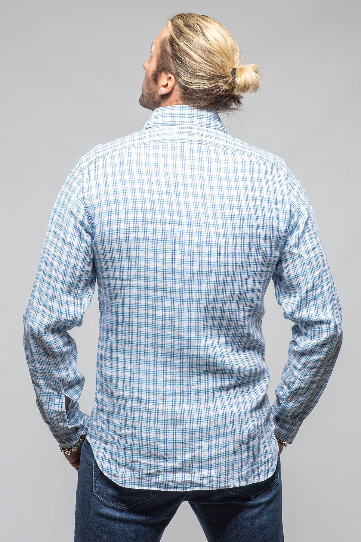 Giannetto Portofino Cheyenne Western Linen Snap Shirt Mens - Shirts - Outpost