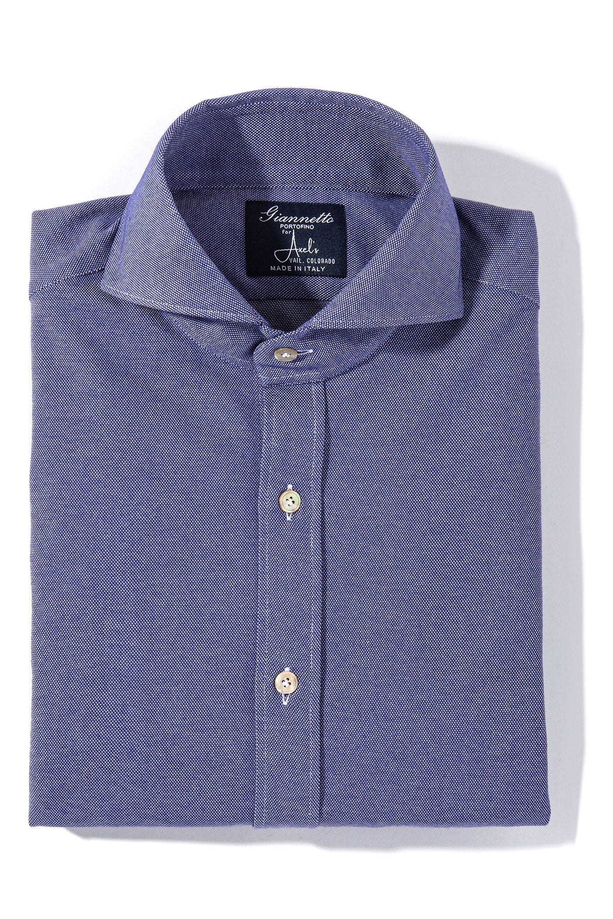 Giannetto Portofino Menerbes Jersey Shirt in Indigo Blu Mens - Shirts - Dress
