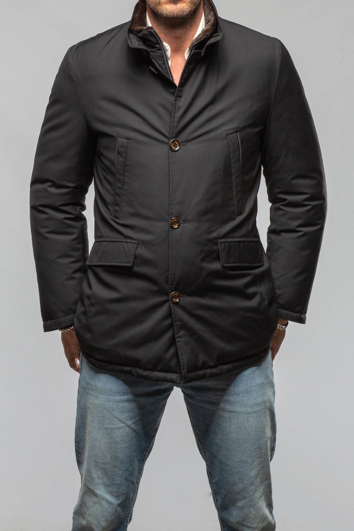 Gimo's Ashton Technical Overcoat Samples - Mens - Outerwear - Cloth